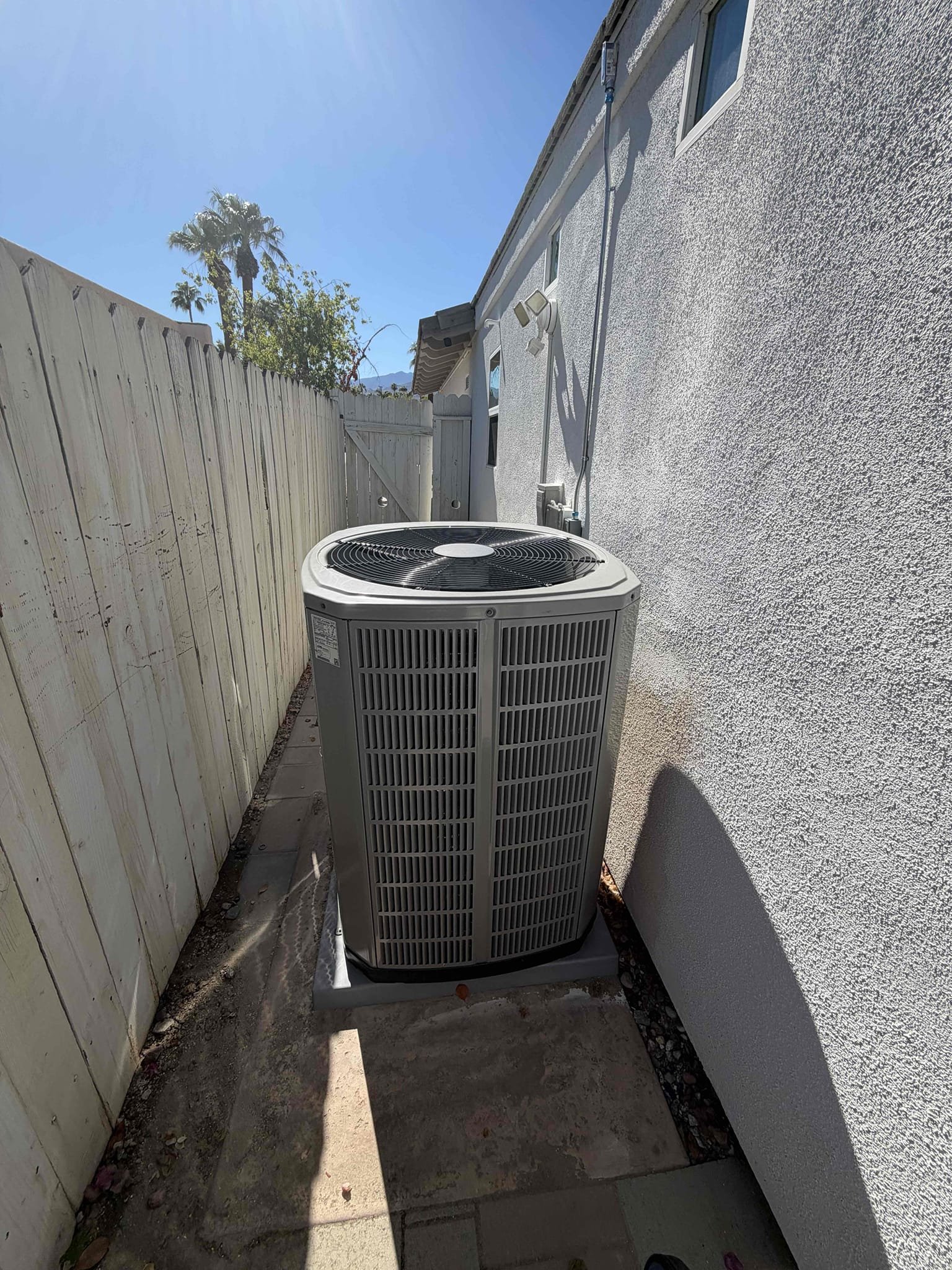 Maintenance on an American standard platinum series 5 ton horizontal heat pump. 20 x 30 filter located by kitchen. Attic access located by office. Condensation line cleared filter changed. Verified all electric electrical and safety. Check system sequence of operation. 1050 thermostat shows previous alert, error code 67.04 Dome T sense. Checked compressor amps, checked fan motor ramps, checked fuses and disconnect box, checked Freon and pressure, checked dome temperature. Outdoor monitor shows no active alert. System had previous issues with Dome T sensor. System under warranty replaced dome sensor. Tested system operation. System is running an operational. Check dome temperature. System is working per manufacture spec.