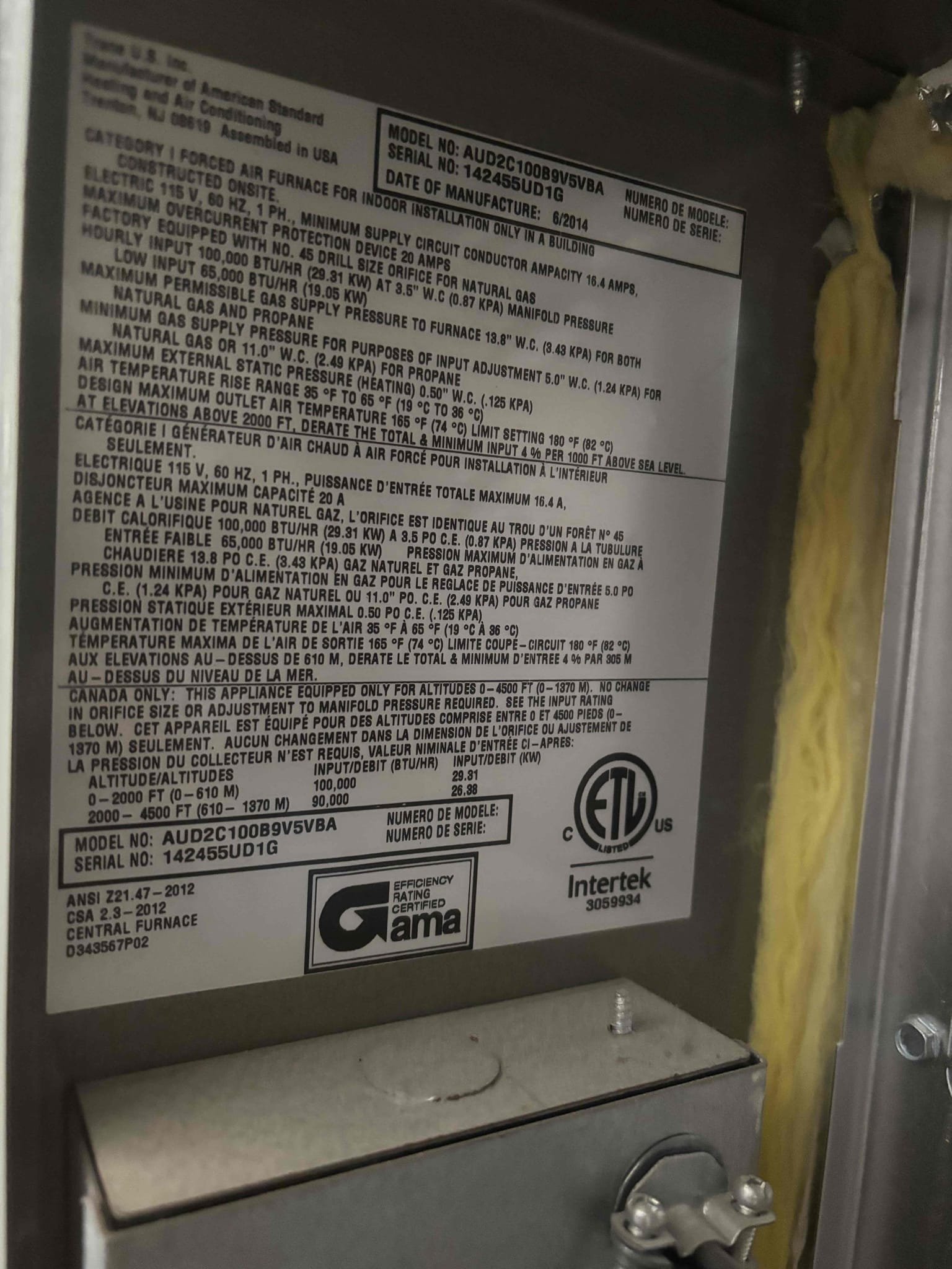 Performed a heating maintenance on a gas furnace located in garage. Check sequence of operations by checking out all electrical and temperature rise. At this time system is heating up the house properly cleaned out condensation line washed out washable filter and finish maintenance by making sure your system switched back into cool mode properly.