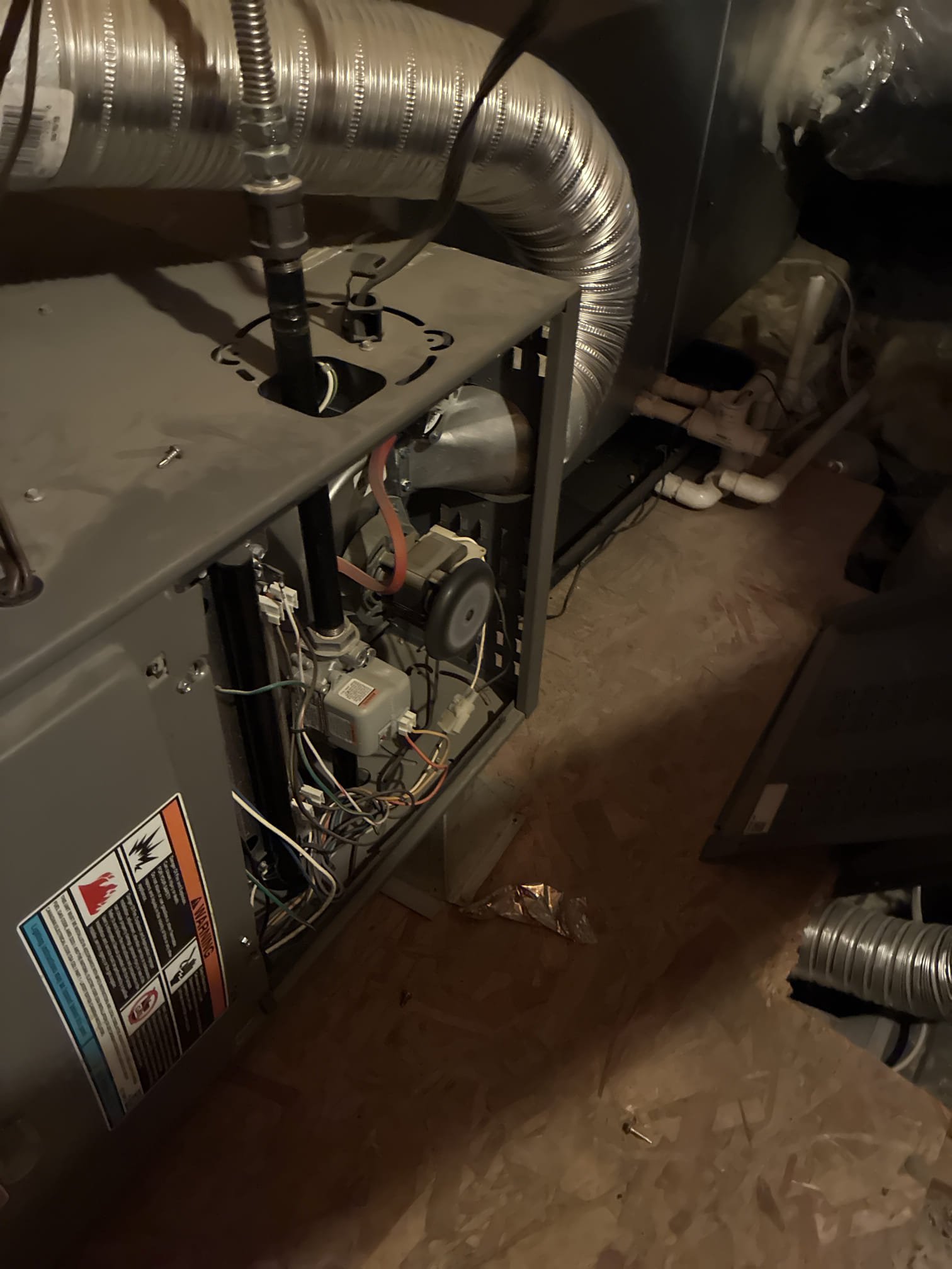 Comfort indoor service on two Lennox split systems. Fau located inside master closet attic. Replaced filters throughout the house. Flushed condensate lines in attic. Checked all heater and safety components. Blower capacitors within range. Duct work in fine shape. Found garage doesn’t have any insulation. Gave client Starbucks card and renewed on yearly agreement. 