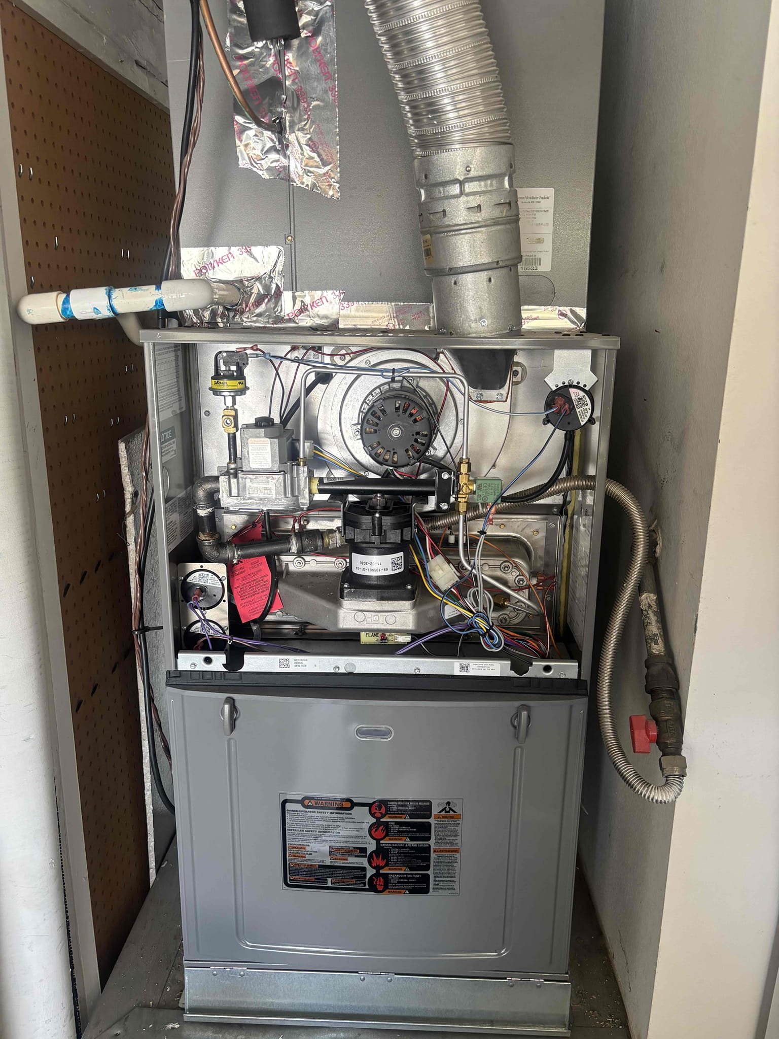 Performed a first time maintenance on two split system units. Check main unit in both heating and cooling from all electrical components and refrigeration levels within range. Also checked out Casita unit and cool mode and found that thermostat wires from outdoor unit need to be repaired Client agreed after fixing low voltage wires for Casita unit system started up and started to cool down the Casita properly at this time. Both systems are working within specifications finish maintenance by cleaning out, condensation line and changing out filter. 