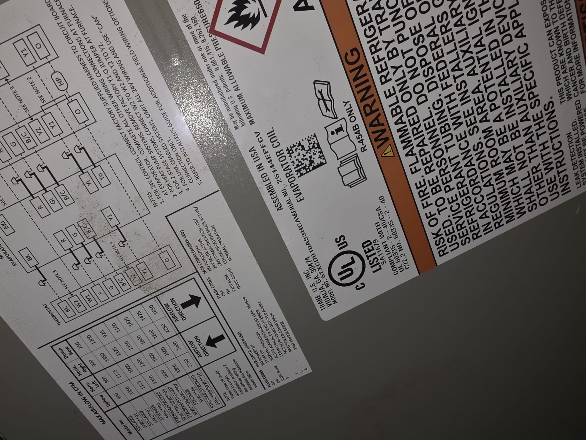 La Quinta, CA - Returned to take photos of coil data plate 