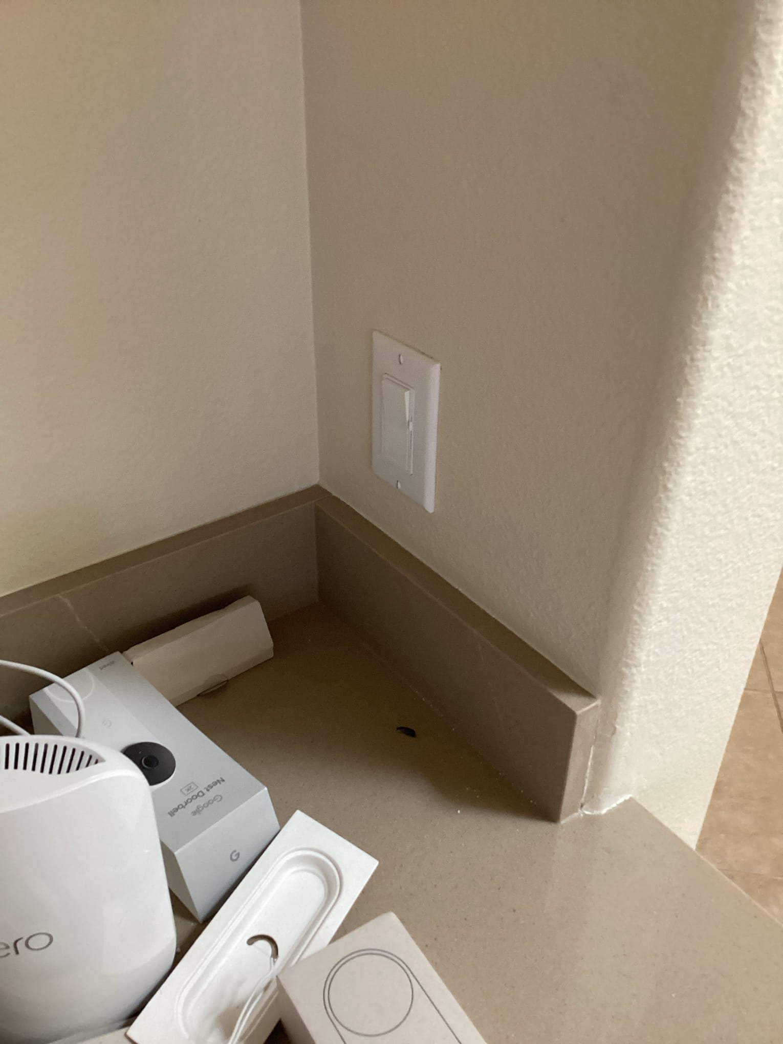 Rancho Mirage, CA - Arrived at customer’s home to cut in outlets, replace switches with dimmers, perform a diagnostic on exterior outlets, label sub panel, change sub panel breaker, and install customer supplied light fixtures in both walk in closets.