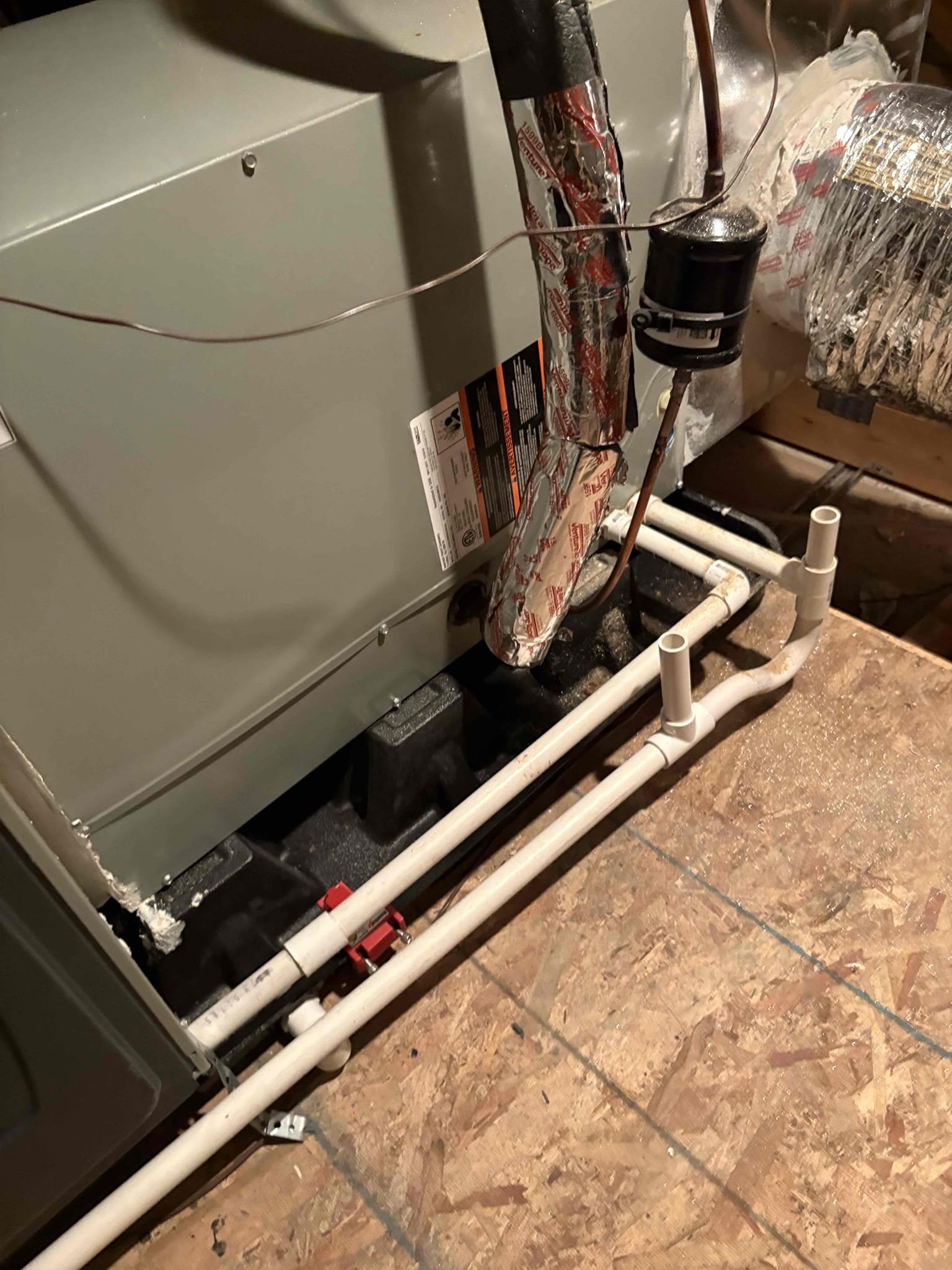 Today’s safety maintenance consist of one unit located in the attic . I first begin with replacing bolt filters in the home to ensure that proper airflow is able to circulate back to the system at minimal resistance. Thermostat is properly calling for heating at this time of today’s tuneup. The blower motor amps checked out in the correct range following with the system amps also checking out. Temperature was rising and warming to the desired temperature. I cleared the condensation line thoroughly to ensure that it is properly draining at this time of service. Overall, the system is heating and operating to the manufacture specs at this time of today’s tuneup.