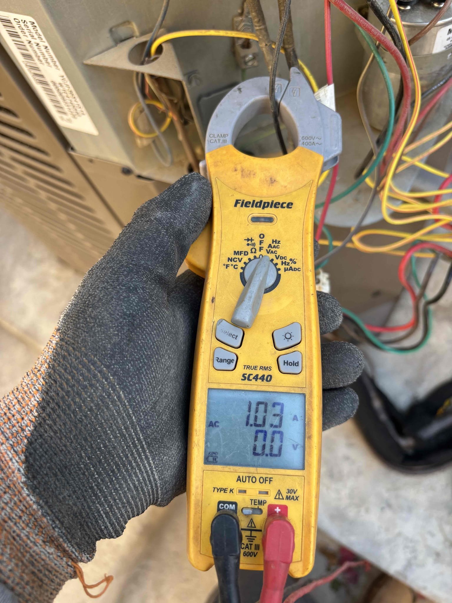 Upon arrival, Client stated that master bedroom unit is not cooling at all at this time. Unit serial number is W1E4745540. upon checking out system found compressor turning on, but not condenser found motor checked run capacitor run capacitor was within range inform Client that condenser fan motor has seized up and would recommend replacing Client agreed. After replacing condenser fan motor unit started to cool down master bedroom correctly reaching temperatures of 77° compressor amps and fan motor amps are within range at this time.