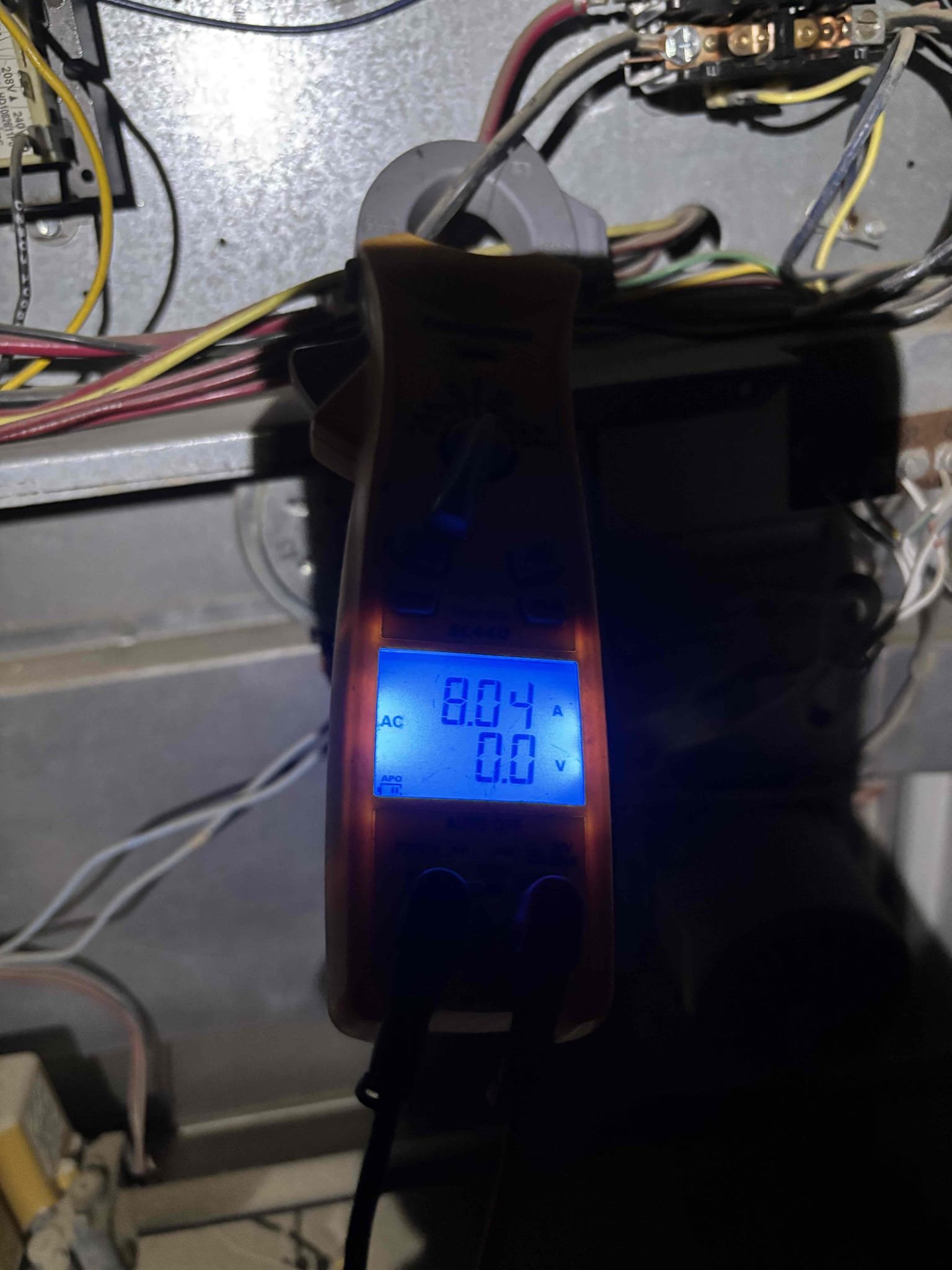 Upon arrival, Client stated that living room unit is non-operational blowing in hot air only. Upon checking out package unit on rooftop found that R 22 system compressor is not running properly checked refrigeration levels and checked run Capacitor system has refrigerant and run Capacitor is rated for 80. I am getting 80 at this time condenser fan motor and blower motor are running properly compressor not turning on compressor is only pulling 8 amps when it should be closer to 20 amps indicating a bad compressor. Informed Client that based on the age and condition of unit only option will be to replace unit unit is 23 years old due to the time of service and day of service will need to contact, management team, two send a proper estimate and as well as a ETA on when we can replace package unit.