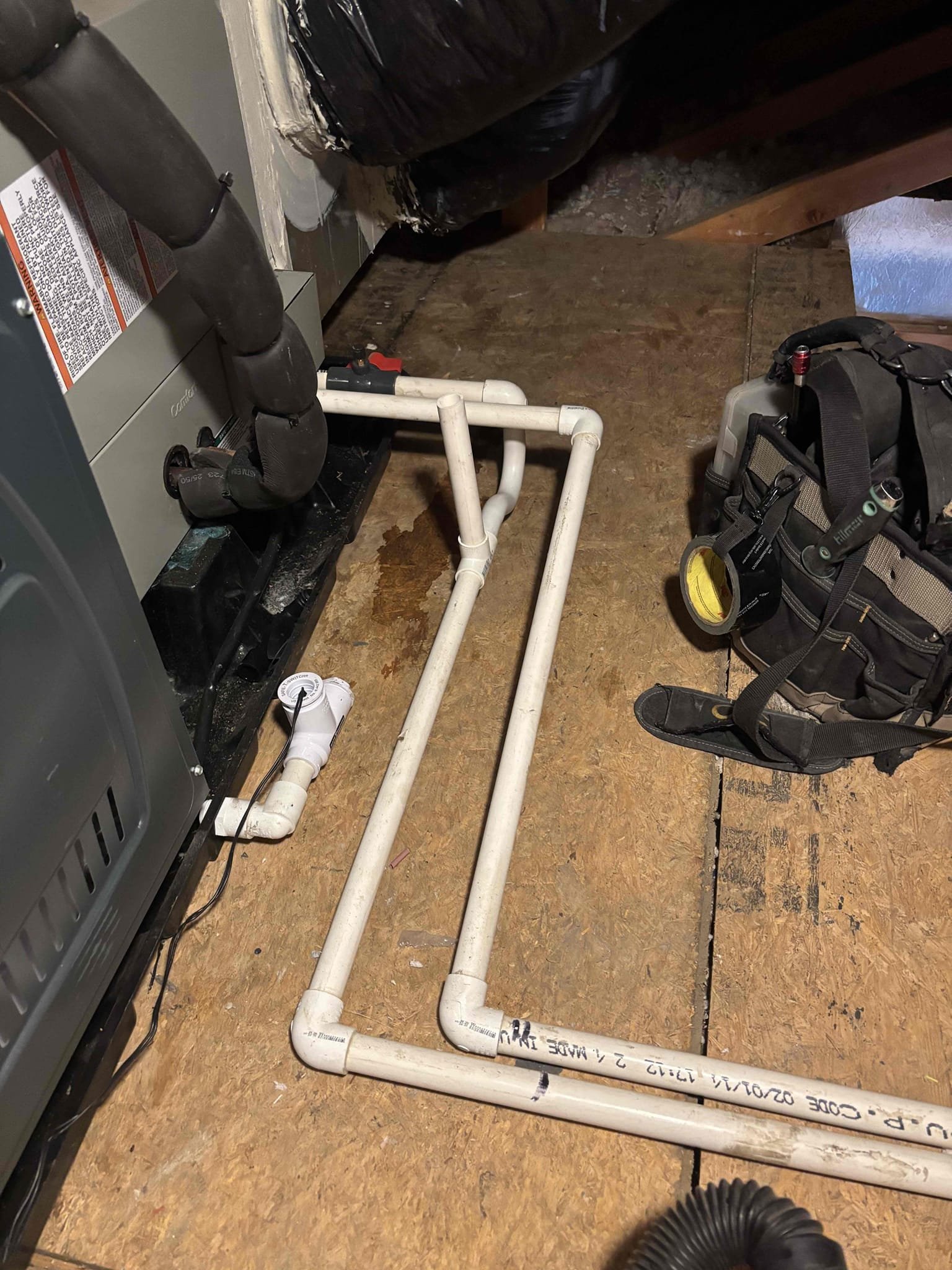 Performed a heating maintenance on one gas furnace. The other is a heat pump both located in attic access. Check all electrical temperature rise. At this time both systems aren’t keeping up the house properly. Also, make sure both systems switched back into cool mode properly. Finish maintenance by changing out filters and cleaning out condensation lines.