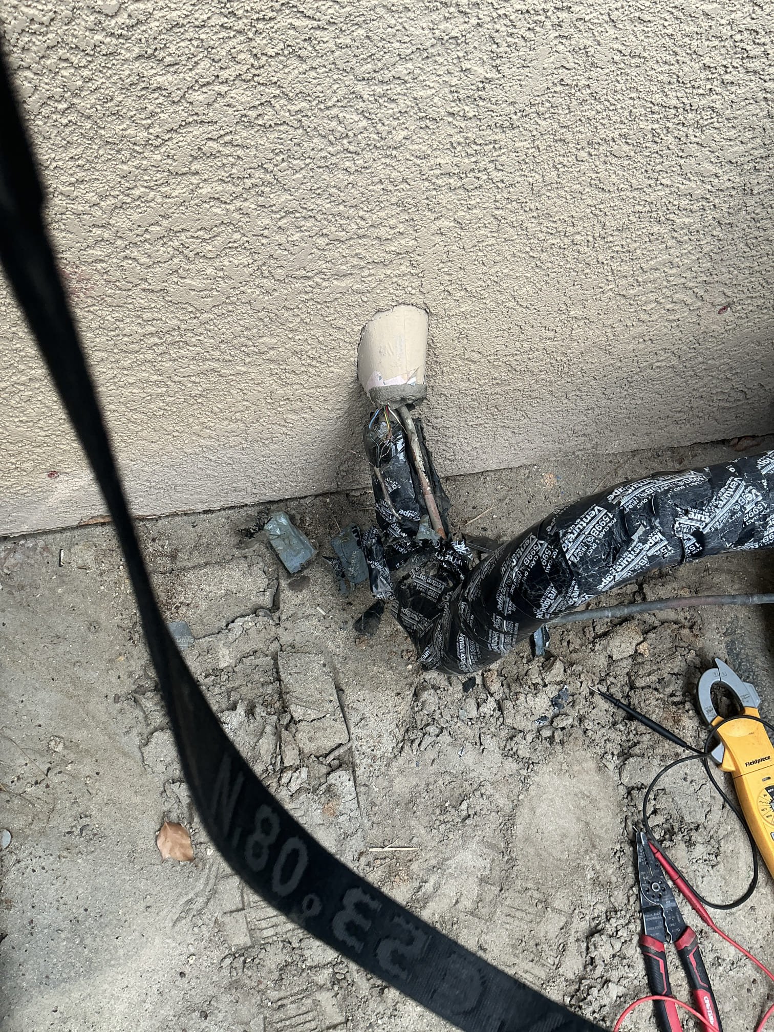 Low voltage short in control wireing. Diagnosed and repaired electrical short. Tested operation and verified equipment is working properly. 