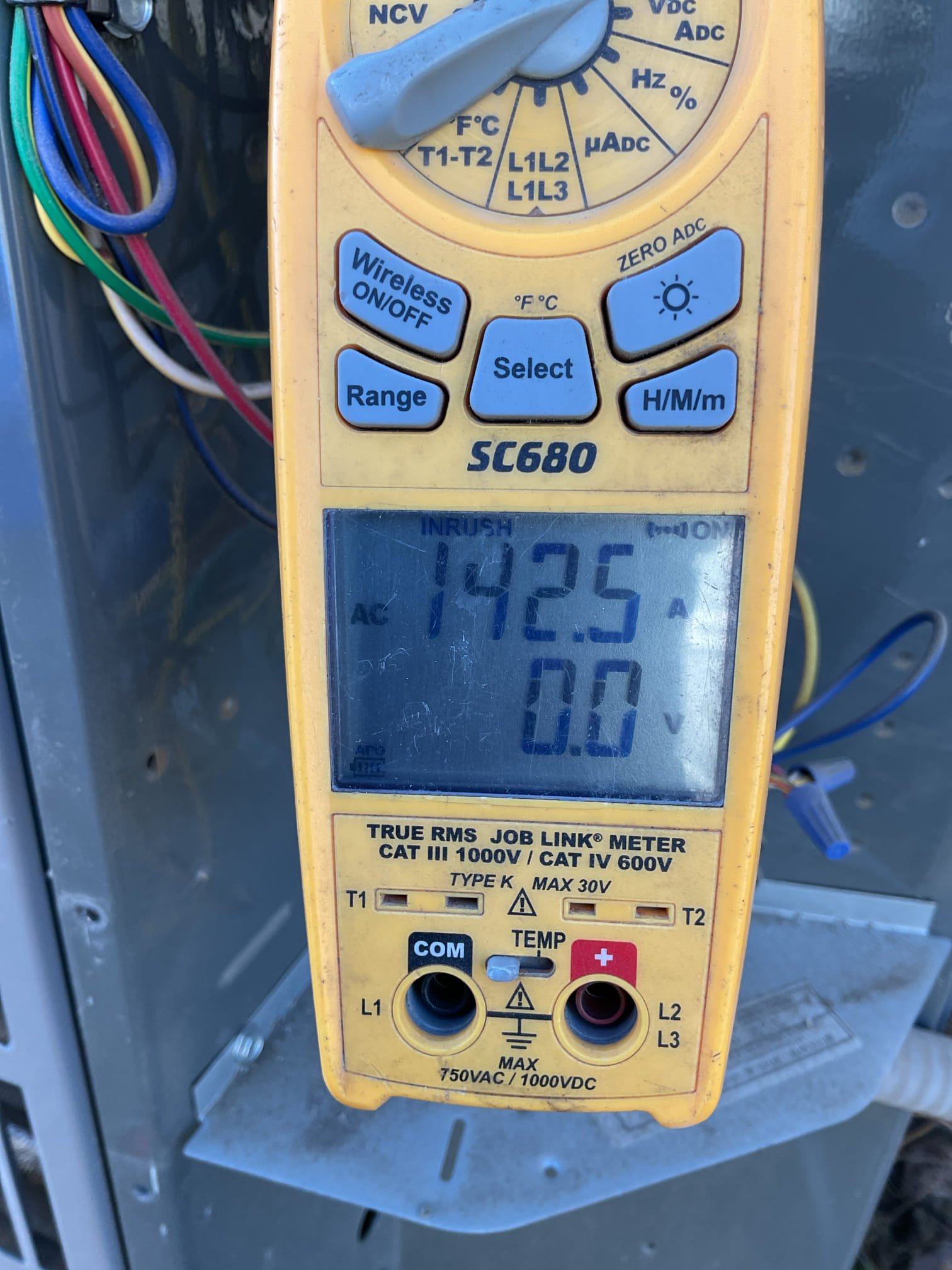Demand call: noisy compressor

Client stated compressor runs loud and that last night, compressor did not want to turn over on startup. Diagnostics revealed high starting amperage. Installed compressor saver kit to lower stress on startup. Running and starting amperage measure within manufacture specifications. Client paid  Via C. C. 