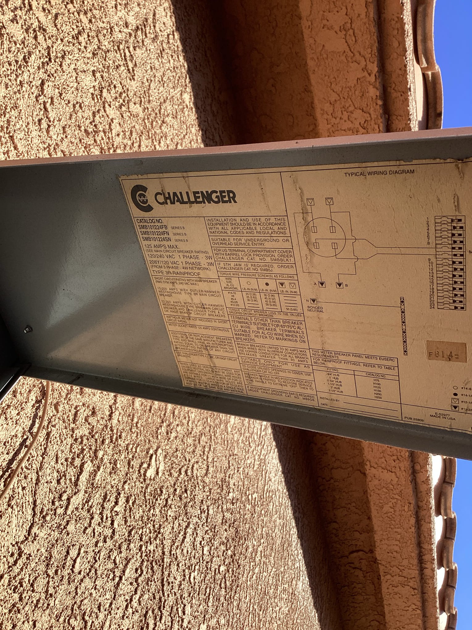 Arrived at customer’s home to complete a complimentary electrical safety inspection. Found that panel was only 100 amps, couldn’t verify ground rod, one missing smoke detector in home, and no surge protection on main breaker panel. Informed customer of my findings and informed them that if they plan on any additions in the future, it would be prudent to upgrade main breaker panel ahead of time.