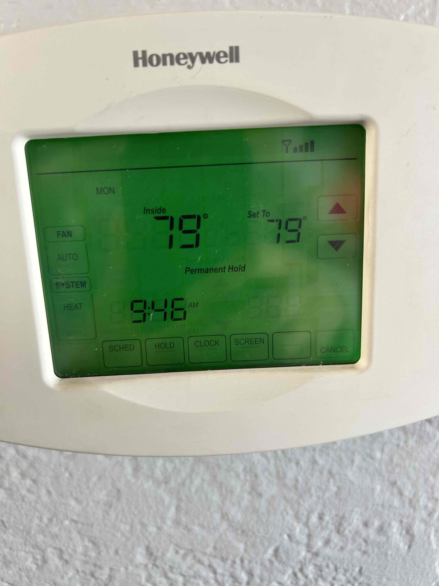Performed annual maintenance on a 2012 American Standard 3 and ton package unit. Located and inspected the 12” × 24” air filter at the center of the wall.

Checked system operation in both cooling and heating modes. Inspected operational controls, safety switches, flame sensor, and capacitors. Completed the operational checks and verified proper system performance.

System is operating properly in both heating and cooling modes at the time of service. Service card received.
 System is operating properly at this time of service 