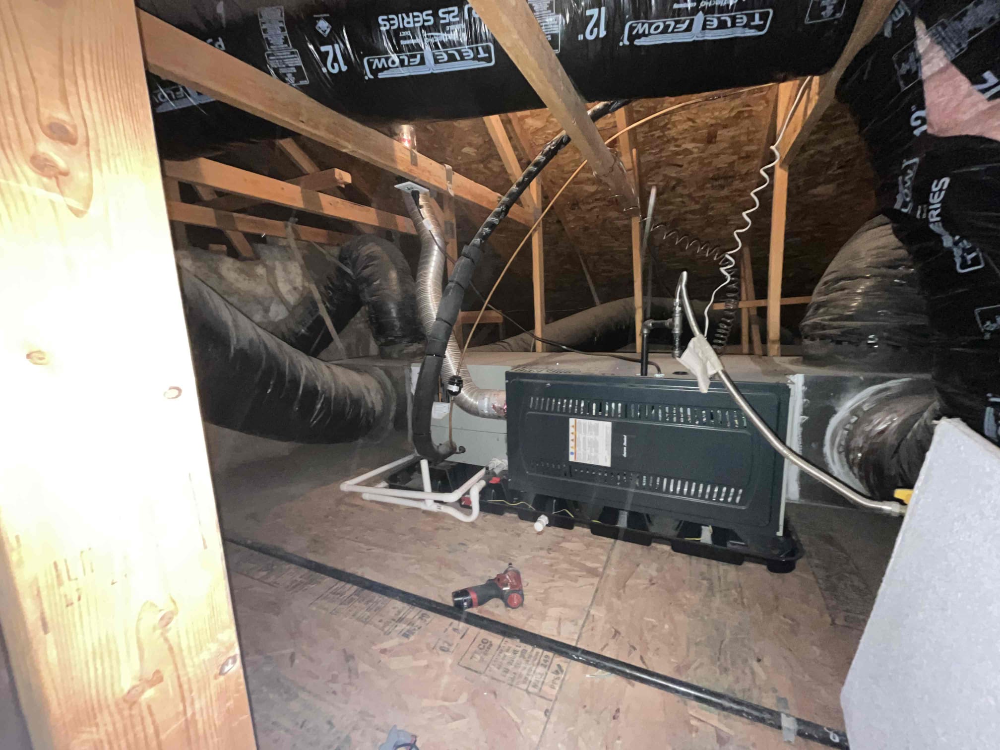 🔥💨
Two 2021 silver 16 split systems
FAUs located in attic and garage upflow 
Condensers are located on ground 

HVAC semi annual service
Replaced filter filters throughout the house/ceiling mounted.
Tested smoke detectors, tested thermostats, and checked for carbon monoxide throughout the house/nothing detected.

Cycle equipment followed, heating sequence of operation, checked into the farm motor, blower motor, heating safety sensors, amps and voltage
Cleared condensation lines. Cleaned out burners, furnace, and mechanical platform.

🗣️
Client communication
Informed client of a deteriorating return duct up in the attic
Also informed client about water, safety switches
Attached is an estimate for both recommendations


✅
Heating equipment checked out operational at this visit

🎃☕️
Gave client Starbucks gift card for October maintenance

📆
Client will wait for reminder to schedule summer maintenance
