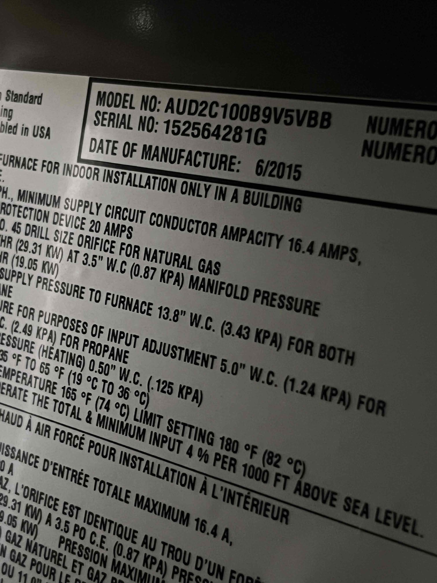 🔥💨
2015 American standard split system
Furnace located in hallway, mechanical closet
Condenser located on ground

HVAC fall service

Cleared condensation line, rinse washable filter
Cycled equipment followed heating sequence of operation, checked, inducer fan motor, blower motor, hitting safety sensors, gas pressures, and flames
Inspected blower motor wheel and amps
Thermostat checked out OK
Check for carbon monoxide throughout the house/nothing detected
Honeywell 8000 thermostat checked out OK
✅
Equipment checked out operational at this visit

☕️🎃
Gave client Starbucks gift card for October maintenance

📆
Booked summer maintenance