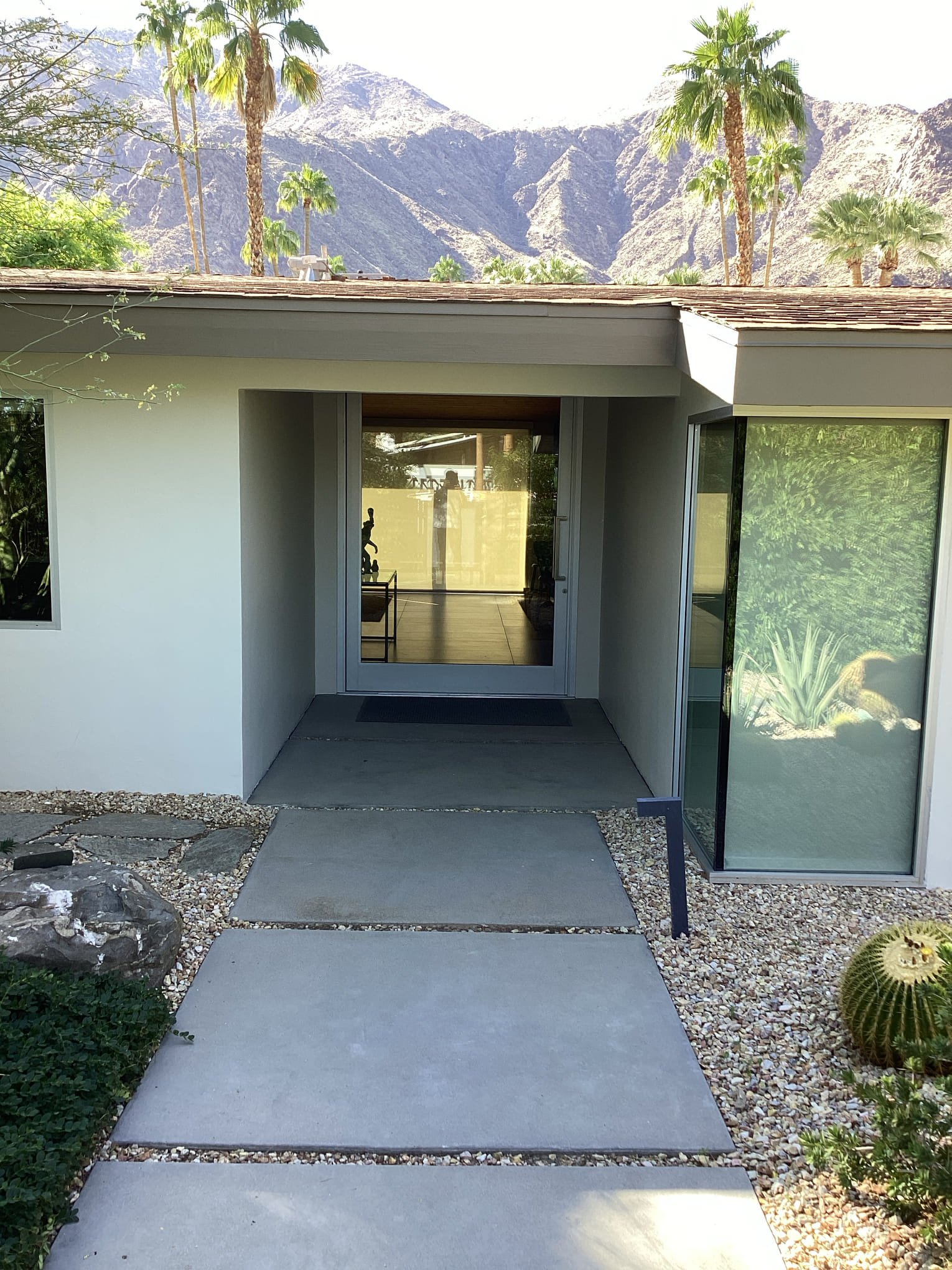 Palm Springs, CA - Arrived at customer’s home to give a price for running a line for and installing an address light customer is going to purchase. Will set transformer in pvc pull box located in front yard and run thermostat wire underground from there to the post where customer desires address light. Will install address light for customer as well. Customer will contact us to get on the schedule when he has the address light in hand. 1 tech 1 helper 3 hrs.