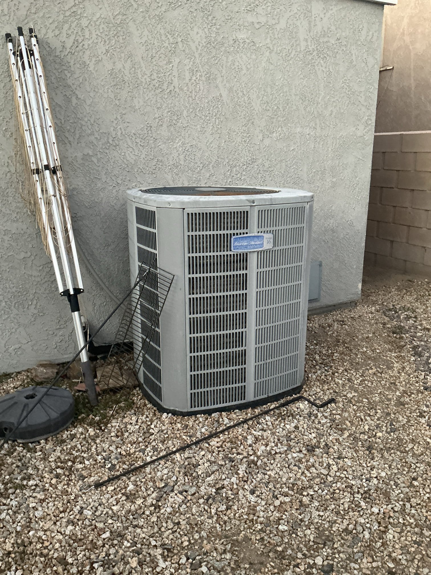 Performed heating maintenance on American standard gas furnace located in attic/access hallway. Left filter with client, client recently changed out filter. Cleared all electrical components and burners of dust debris, verified proper sequence of heating operation, verified all ducting was secured and attached to unit and in fair condition, cleared condensation line thermostat checked out OK. System is within manufacturer specifications and Heating and operating properly at this time of service.

Checked cooling operation. 20 degrees temperature split. 