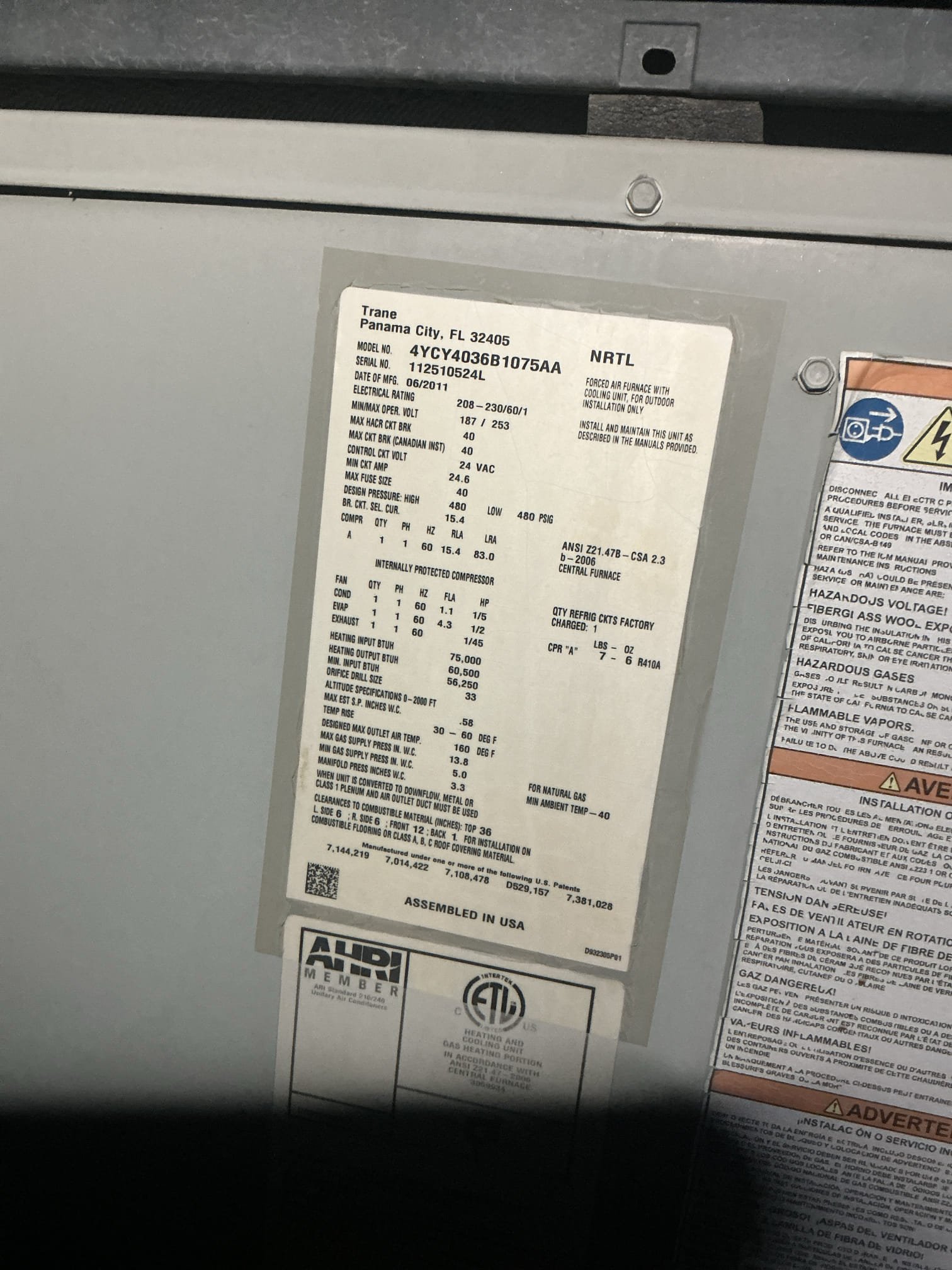 Performed diagnostic on equipment. Major electrical short in control circuits. Multiple attempts to isolate electrical short. Isolated control wires, circuit board is shorted. Advised on repair and replacement options. Will schedule to install new package unit. Existing equipment 2011 well past life expectancy. Attached estimate below also emailed 