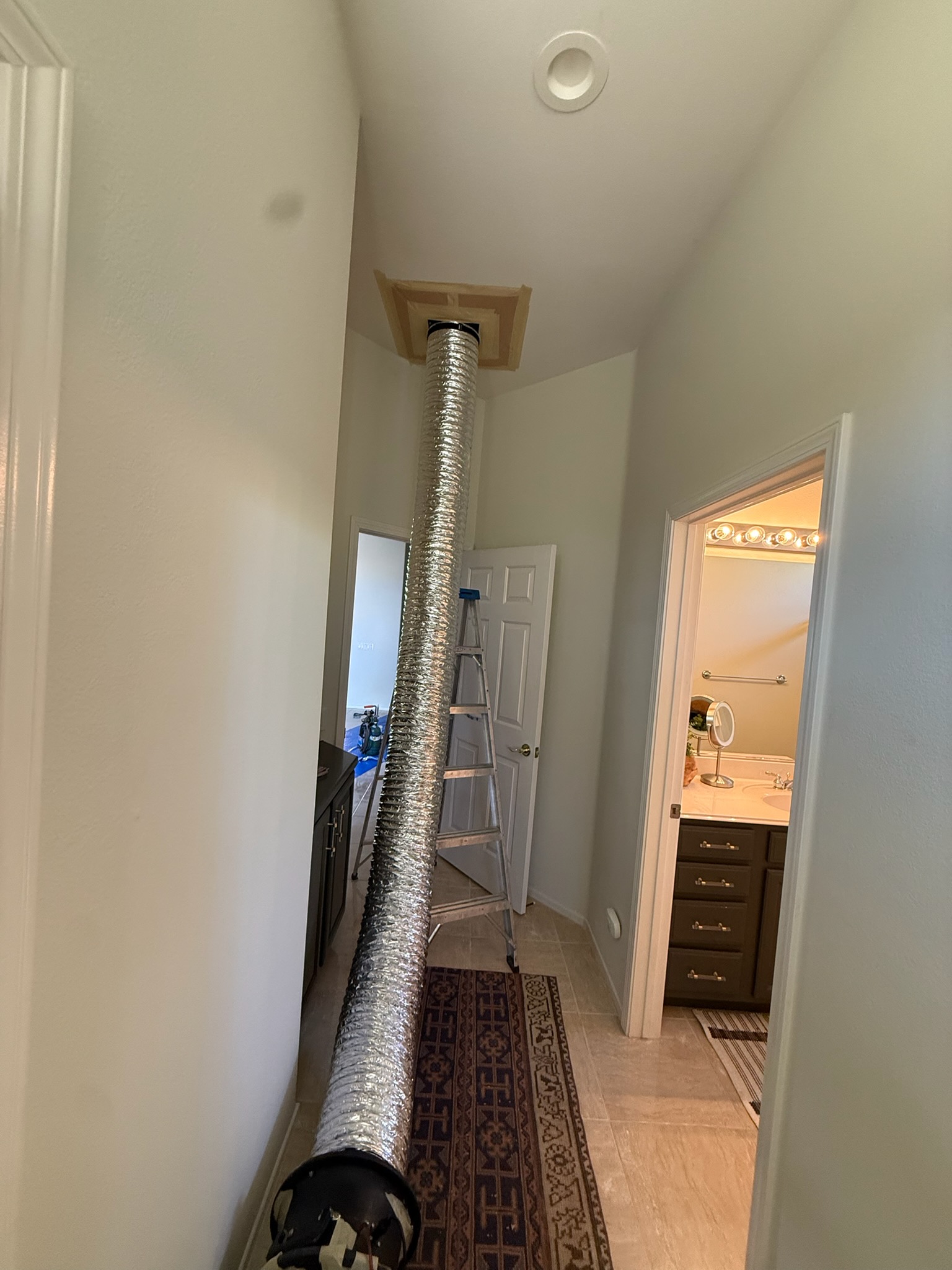 Installing 4 and 3 ton gold horizontal 16 heat pump. Job complete.
