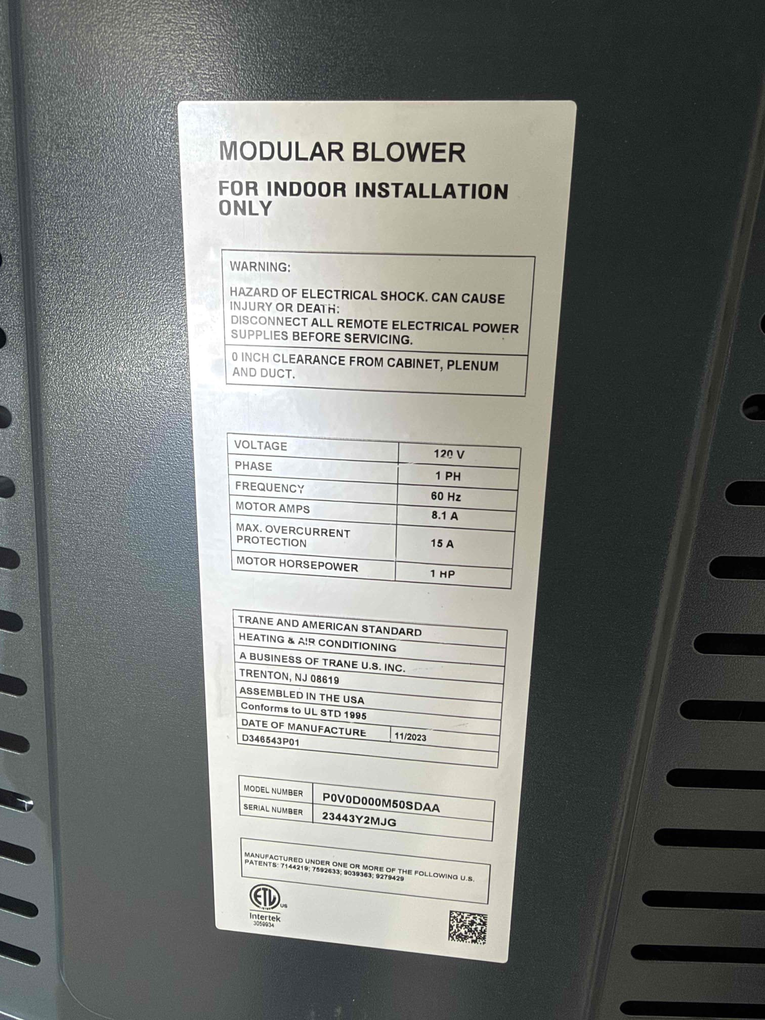 Performed an indoor safety maintenance on two American Standard furnace. The FAU is located in the garage. Replaced the 20x25 16x25 filter located in filter rack,Flushed the condensation line to ensure proper drainage. Checked the furnace sequence of operation to verify proper startup and heating operation. Tested electrical amperage and voltage to ensure readings were within the manufacturer’s specifications. Inspected blower motor operation and speed, checked electrical connections for looseness, and measured the temperature rise to verify proper heat output. Inspected the electrical compartment and cleared accumulated dust and debris, condensation terminals under ground. Verified the units were operating properly in heating mode, with all inspected components and readings within the manufacturer’s specifications at the time of maintenance.