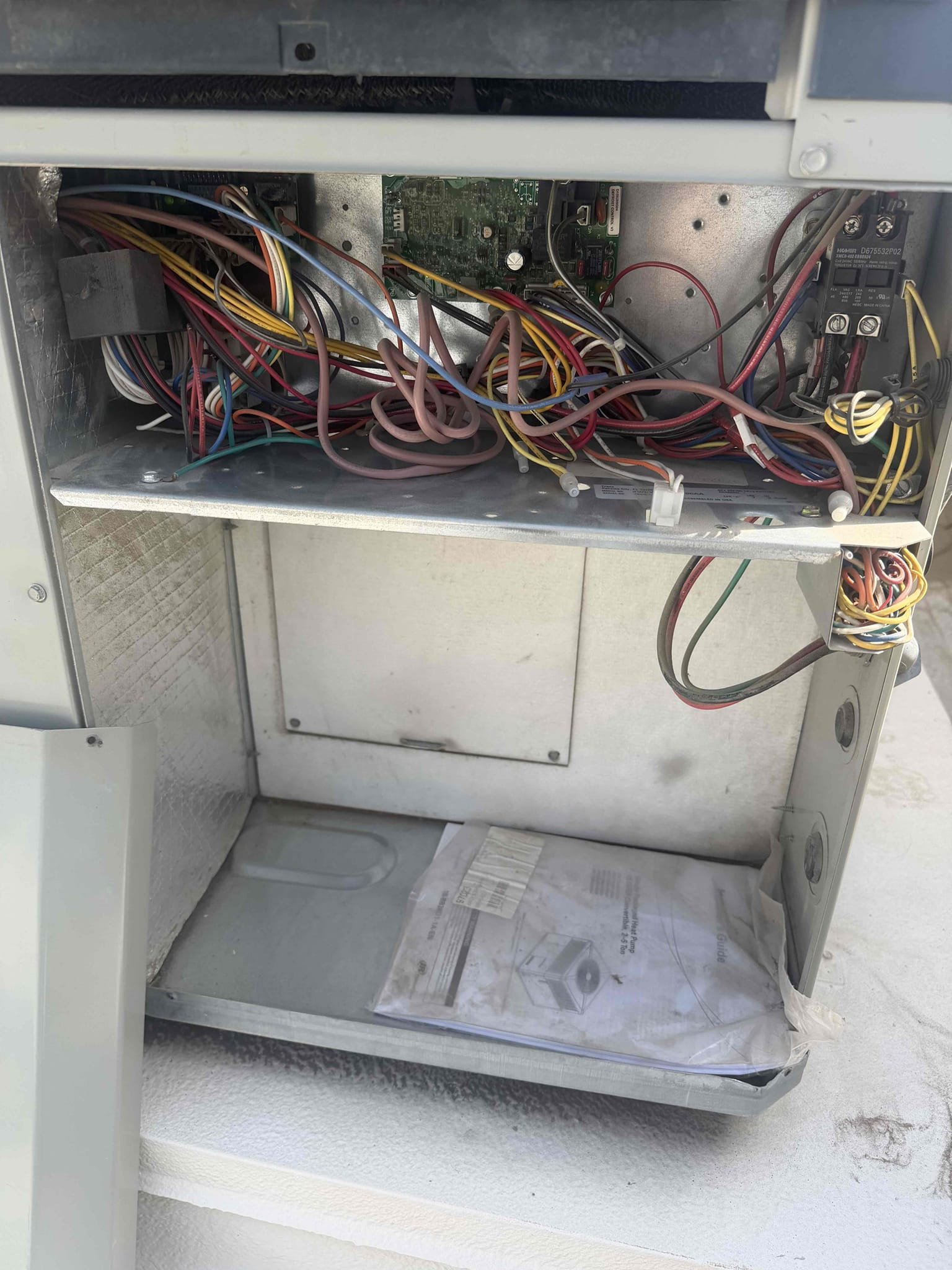 Palm Desert, CA - Performed a heating maintenance on 2 American Standard package unit, changed filter, filter located on hallway ceiling, flushed condensation line, on unit check for amperage and voltage, followed sequence of operation, check for capacitor, check for temperature split, everything within range also clear out dust accumulated inside electrical component area. System is working within specification in heating at the time of maintenance.