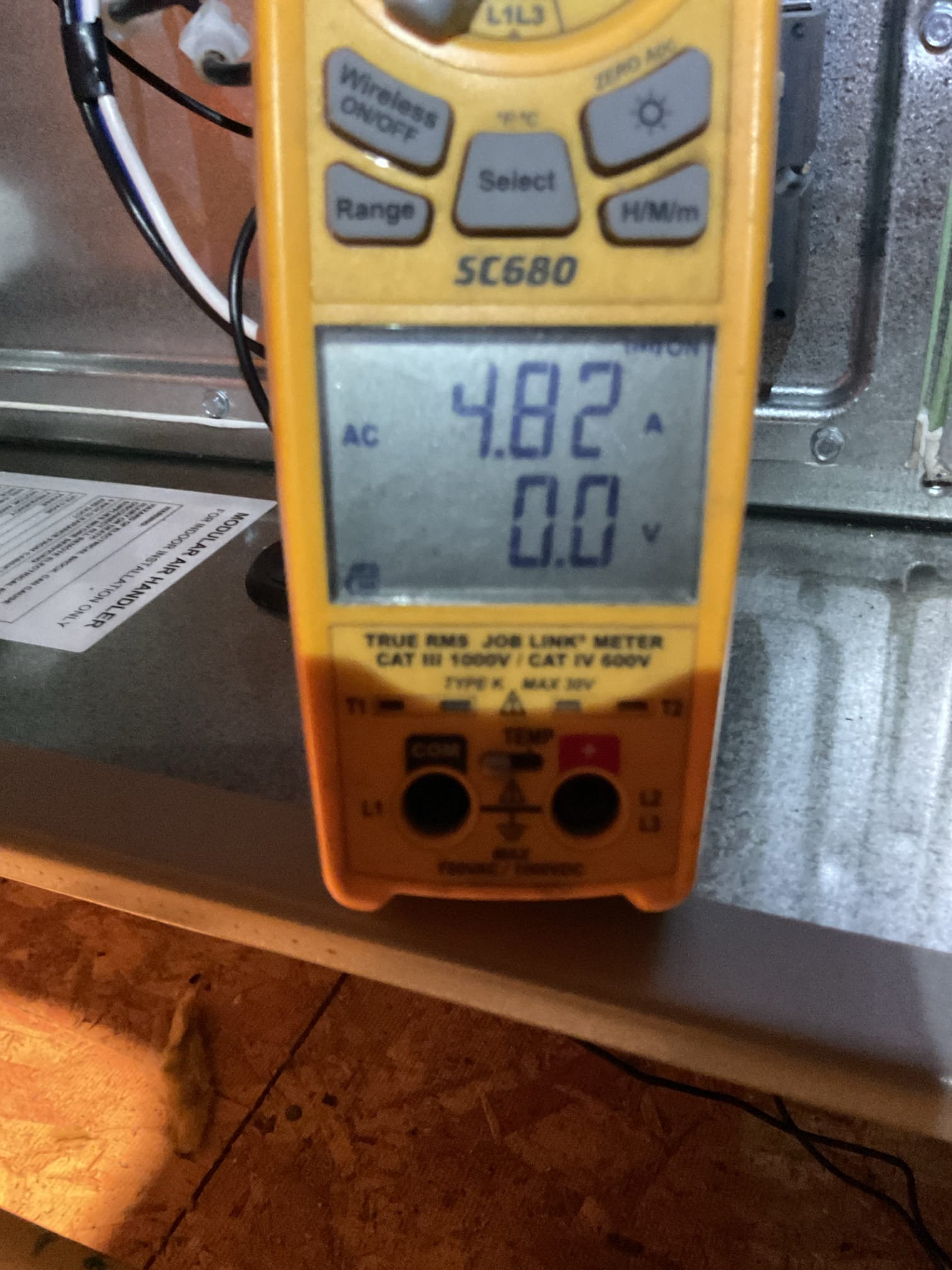 Indoor unit safety inspection and maintenance. Cleared condensate and replaced filters. Perform refrigerant circuit diagnostic, static pressure testing and blower motor amp draw. Thermostat: OK. System is functioning according to manufacture specifications. Pre-booked summer maintenance – Starbucks.