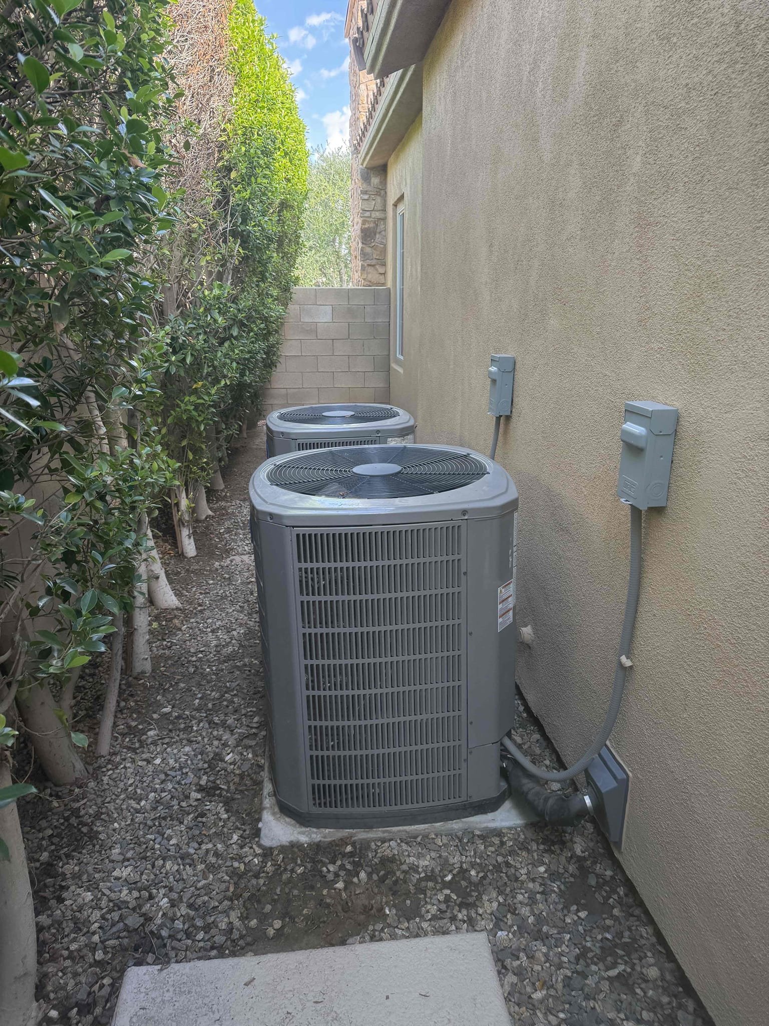 I Performed Maintenance on both the Heating Systems. Also replaced a 20x30 and 16x25 filters. Both Heating Systems are American Standard Platinum Heat Pump Split Systems located in the hallway attic and outside on the ground. I flushed both the condensation drain lines from the attic. Verifed that whole house surge protector is working properly as well as Air Oasis Nanos are working properly as well. Verifed proper operation of system in Heat mode, cleaned mechanical platform in the attic, cleaned indoor air handler compartment, and outdoor unit electrical compartments. Lastly I cleaned condenser coils. Both Heating Systems checked out operational at the time of today’s maintenance visit. Schedule next maintenance visit online as well as renewed comfort plan. I then gave client Starbucks Card. 