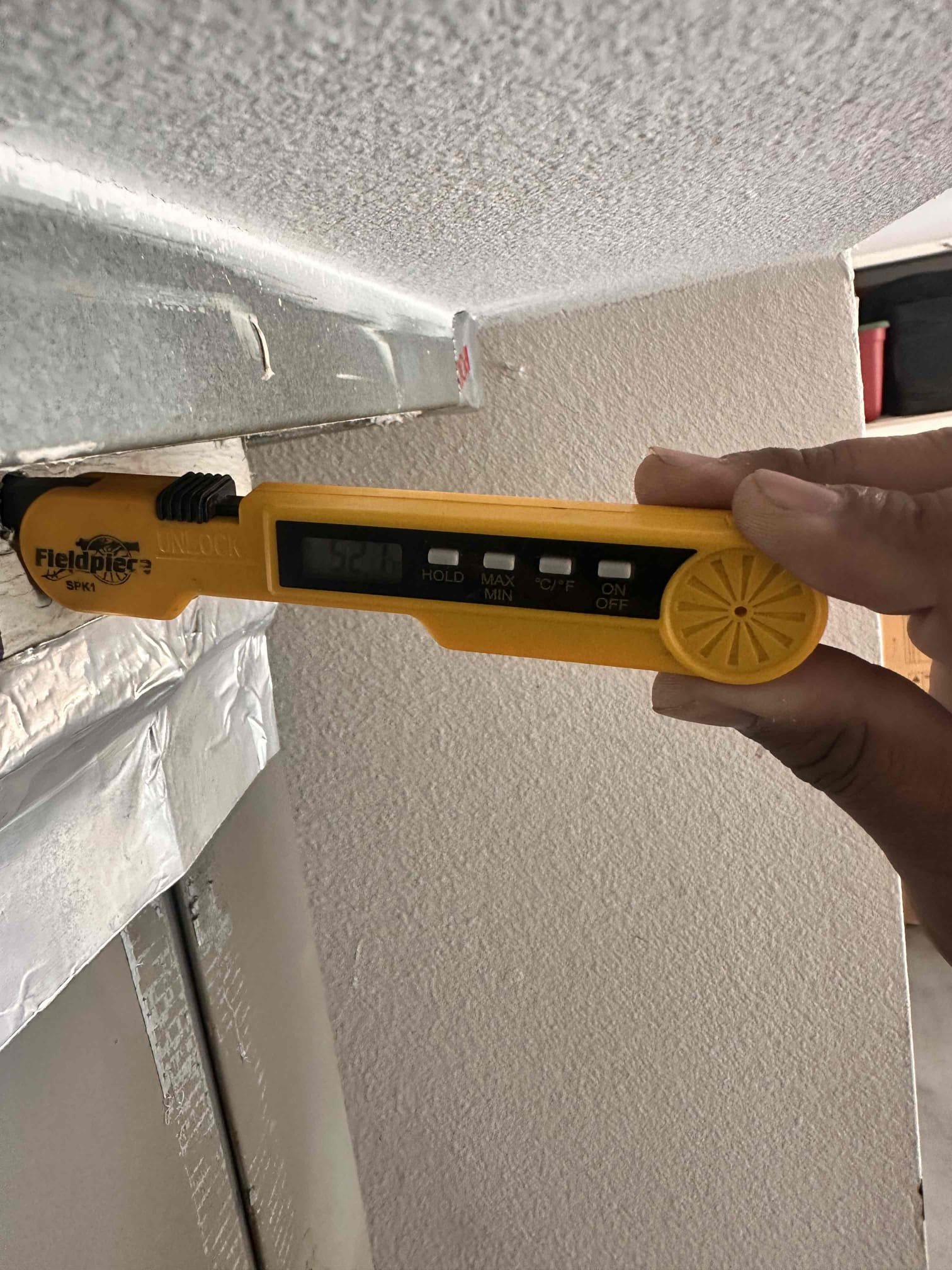 Performed scheduled routine indoor equipment maintenance and heating safety check on 2015 Lennox natural gas heating equipment.

Model: SL280UH070XV36A-03
Serial: 5915B15575
Manufactured: February 2015

Cleared electrical components and burner compartment of dust and debris. Verified proper heating sequence of operation, monitored burners, checked voltage and amperage, and verified blower and inducer draft motor operation. Checked safety and rollout switches, static pressure, and gas pressure. Verified zero carbon monoxide detected.

Recorded return-air temperature of 79.3°F and supply-air temperature of 119.6°F, providing a temperature rise of 40.3°F, within the manufacturer’s listed specifications.

Cleared condensate line, which terminates in the guest bathroom shower. Verified thermostat operation and cycled equipment to confirm proper heating operation. Equipment operating properly at completion of service.

Provided member with a Starbucks gift card.