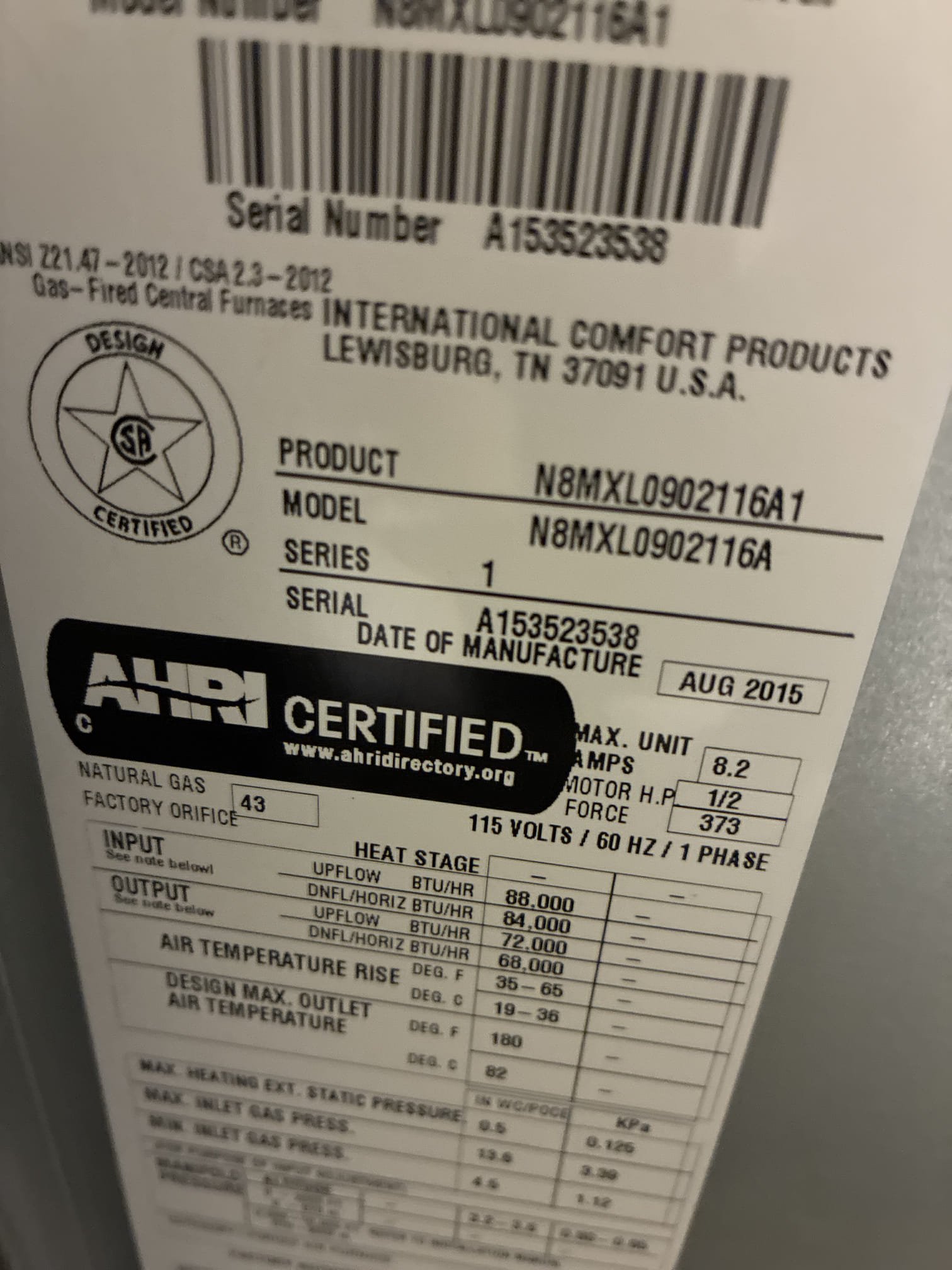 Comfort heater service on 2015 upflow split system. Fau located inside closet, condenser on east side of home. Replaced filter and flushed condensate line. Checked all heater and safety components. Checked blower housing. Blew out electrical compartment. Cycled both heater and ac. Systems properly running. Gave Starbucks gift card.