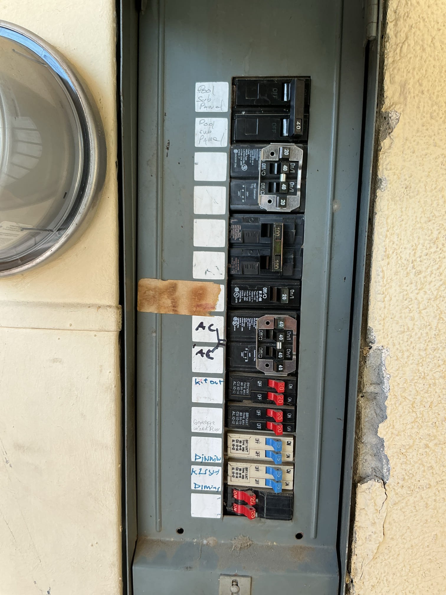 Arrived to provide estimate for a panel upgrade.