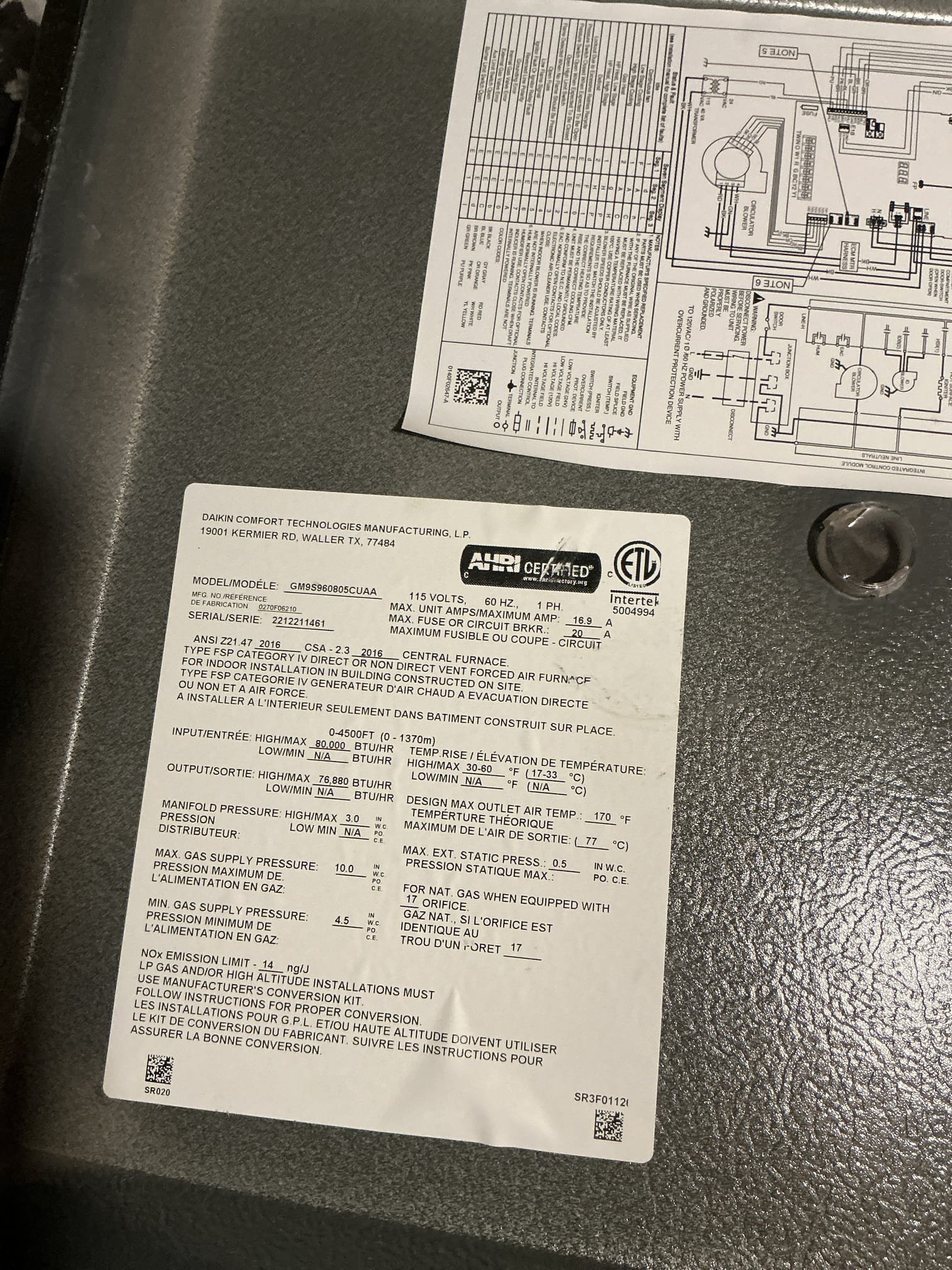 Performed diagnostic on 2022 Goodman equipment located in attic. Blower motor non operational. Also verified no 24v communication from circuit board to motor. Tested blower motor manually with blower motor tester and confirmed blower motor and circuit board are failed. Will order parts from Goodman and return to install. No ETA at this time. Advised client will call tomorrow with Estimate time of parts arrival. 