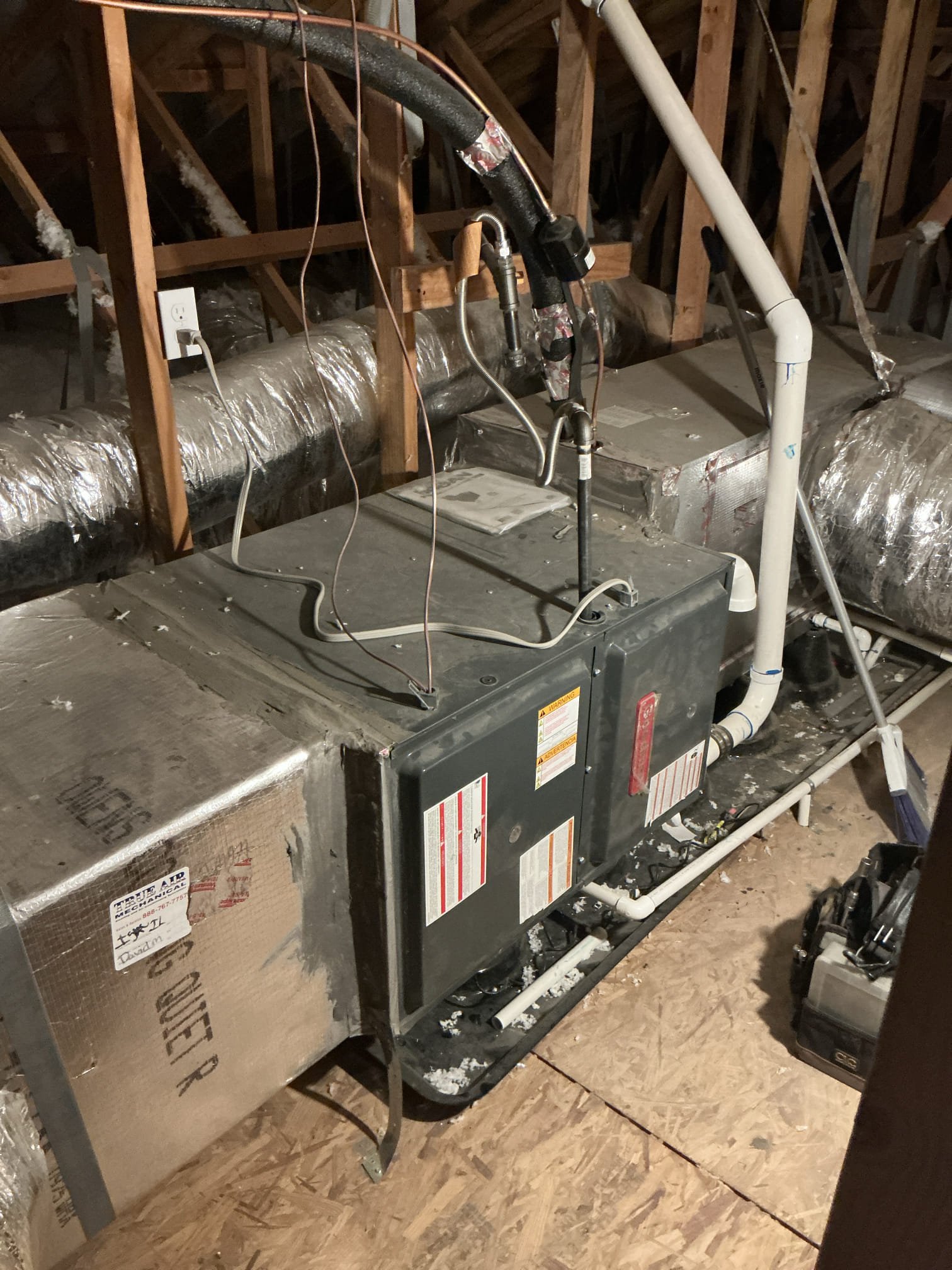 Performed diagnostic on 2022 Goodman equipment located in attic. Blower motor non operational. Also verified no 24v communication from circuit board to motor. Tested blower motor manually with blower motor tester and confirmed blower motor and circuit board are failed. Will order parts from Goodman and return to install. No ETA at this time. Advised client will call tomorrow with Estimate time of parts arrival. 