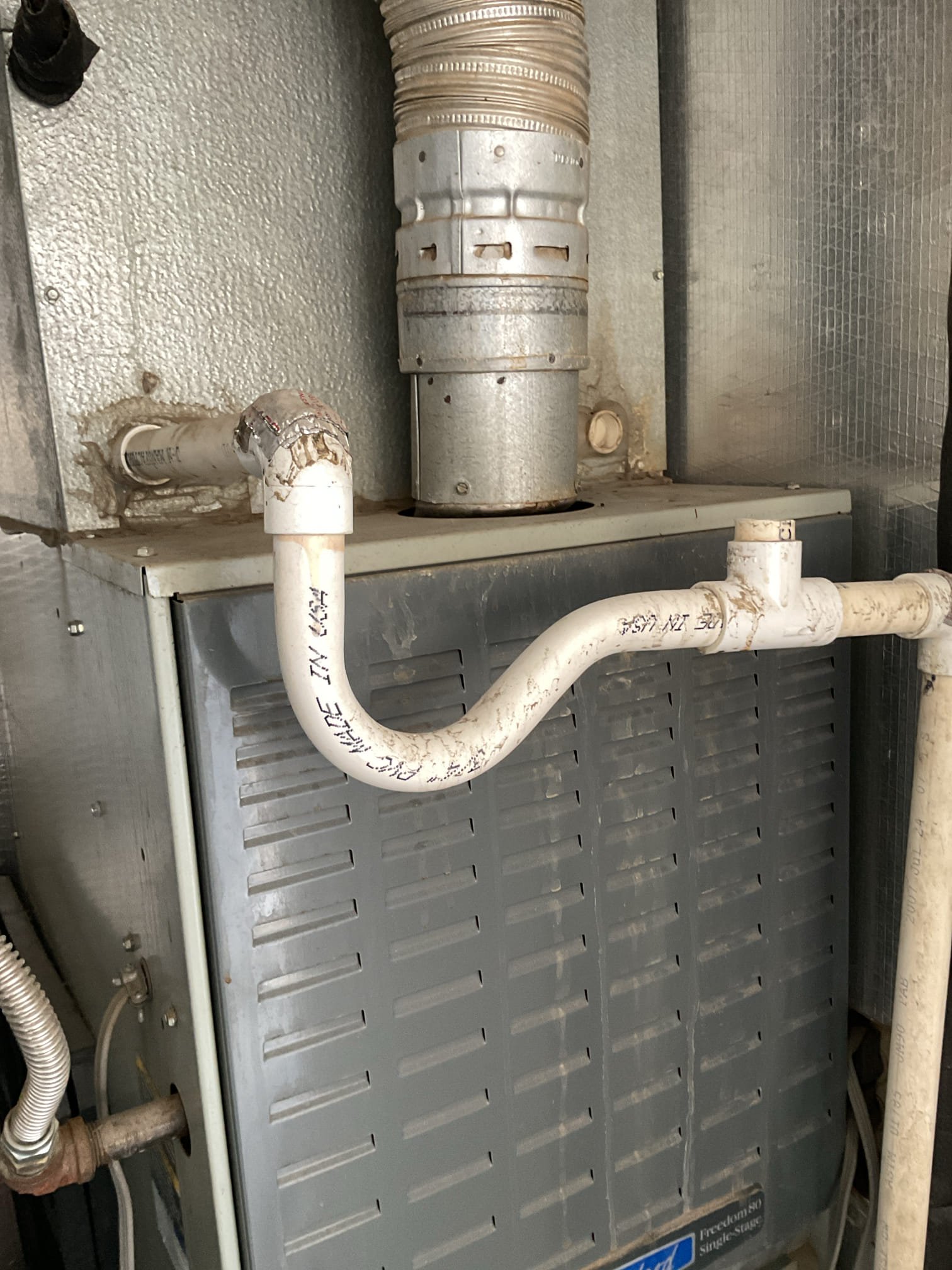 Palm Springs, CA - Indoor unit safety inspection and maintenance, with courtesy mini split service. Equipment executed the sequence of operation in heating. Checked capacitors and blower motor amp draw. Measured static pressure and temperature heat rise. Thermostat: OK. Replaced filters. Both furnaces are functioning according to manufacture specifications. Furnaces are installed in a mechanical closet in the backyard, close to straight cool condensers. Starbucks.
