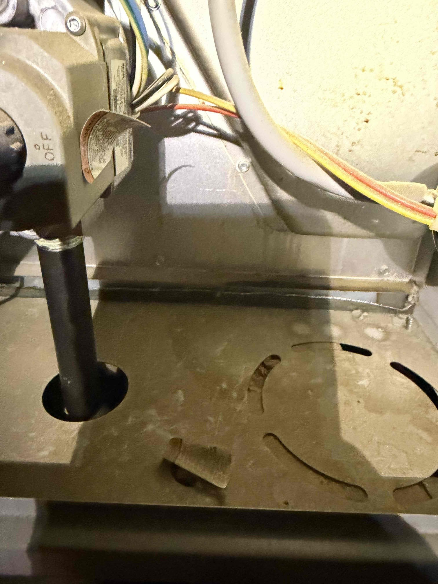Install circuit board and test —- cooling system is operating as designed—-circuit board located in attic with the furnace—-attic is located in the master bedroom closet—-recommendations. 1)HFCC membership, which Client purchased.—-2) replacement of existing auxiliary water safety pan, which is undersized and has no water safety switch will send estimate 3) furnace needs maintenance
Note : forgot to credit Client $20.75 before running card (reference membership discount from previous visit) —-will less this amount from estimate))