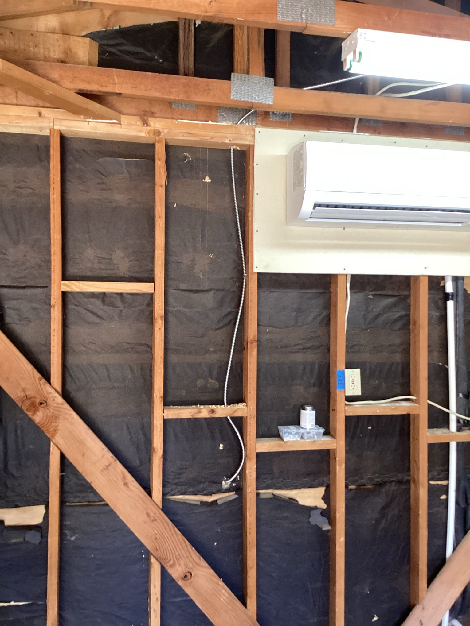 Arrived at customer’s home to install a new dedicated 20 amp 240v circuit for minisplit that is being installed today. Penetrated out of the top of the main breaker panel with mc cable and ran cable through rafters to disconnect location on exterior of garage. Landed all connections and tested unit with installers to verify proper operation. Installers stated they would collect payment.