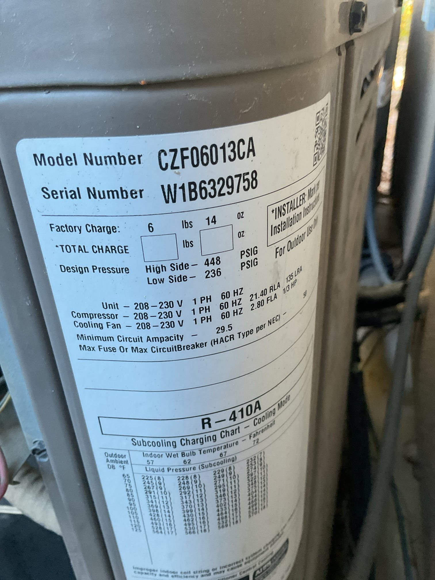 Demand call: no cool – living room unit

Client stated living room unit was not dropping below 83°. System had air movement. Outdoor unit was not working. Opened panel and found that the contactor was not pushed in. No 24V at the contactor. Found 24V at wire coming to condenser. Checked circuit board at condenser and found an error code on the circuit board: high-pressure switch lockout. Measured standing pressures and everything looked fine. Pushed in contactor and compressor started but fan motor would not move. Measured 0A  on fan wire. 

Diagnosis: failed condenser fan

Tomorrow morning, I will get in contact with US AIR and check for stock. Will contact client first thing in the morning with a progress report. Charge card on file for trip charge and diagnostic.