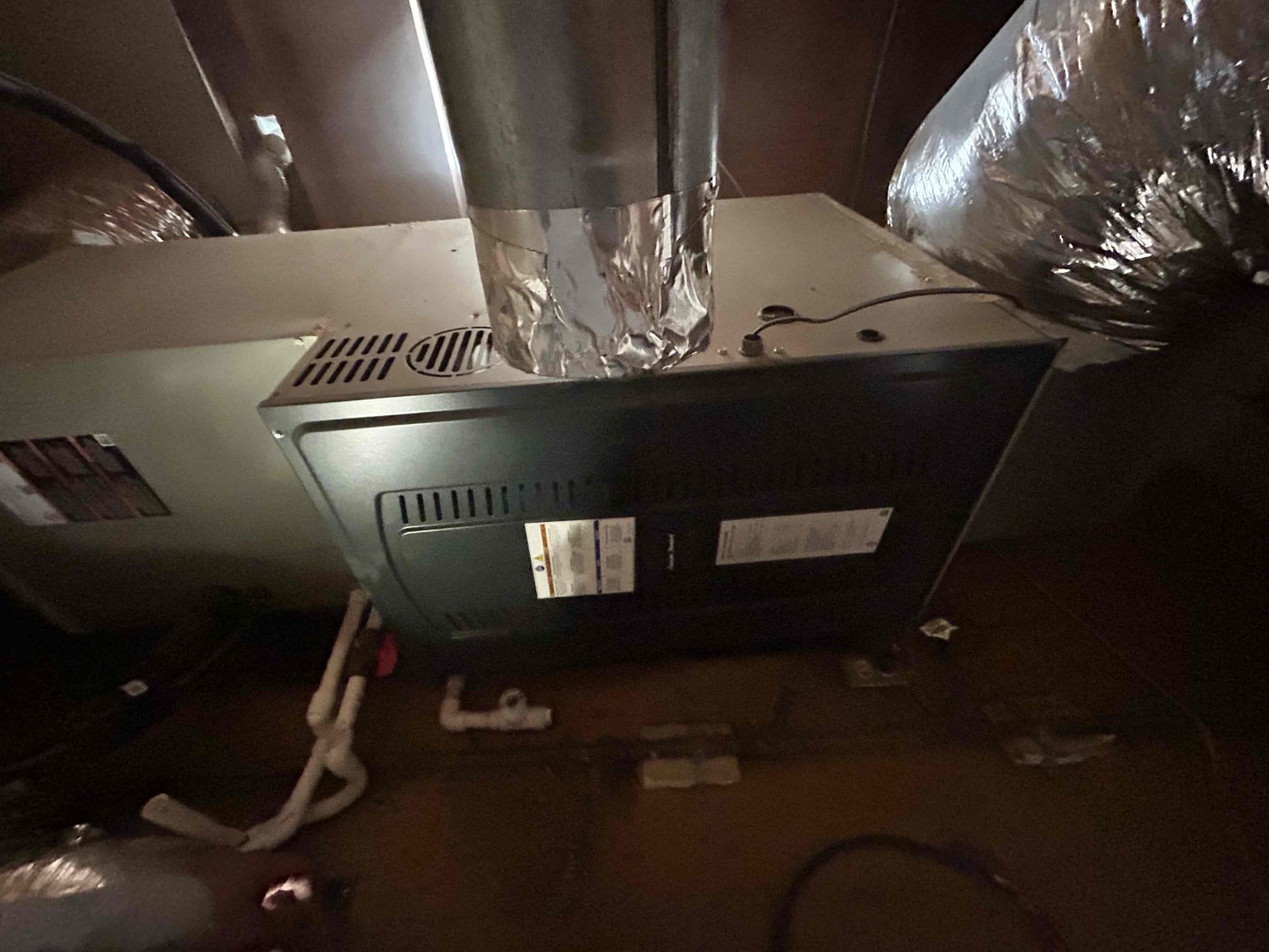 System: 2024 4 ton American Standard Heat Pump Split System

Maintenance Performed
• Replaced the existing 24” × 24” air filter.
• Inspected the Honeywell S200 thermostat and verified the operating range.
• Performed an operational check of the system.
• Checked temperature rise across the system.
• Inspected blower amperage and blower wheel condition.
• Checked circuit board operation.
• Inspected the condensate drain line to verify proper drainage.
• Dusted off and inspected electrical components.
• Inspected ductwork for visible damage, collapse, or deterioration. No obvious ductwork issues were noted.

System Condition
The system was operating properly at the time of service.
