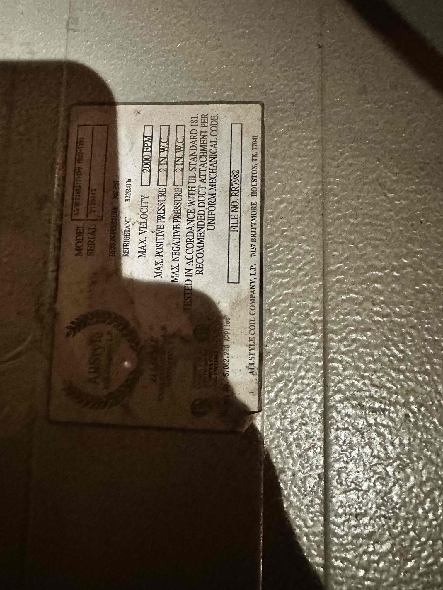 Rancho Mirage, CA - Performed indoor safety check on one fau other unit that serves bedroom area last 4 6862 is not working in heat advised client if you would like to diagnose this issue. Client stated no followed sequence of operation change 18 x 30 and two 14 x 14 filters check amps on blower motor capacitors limit switches, safety switches working at range cleared both condensation lines. Unit is working to manufacture specification in heat 