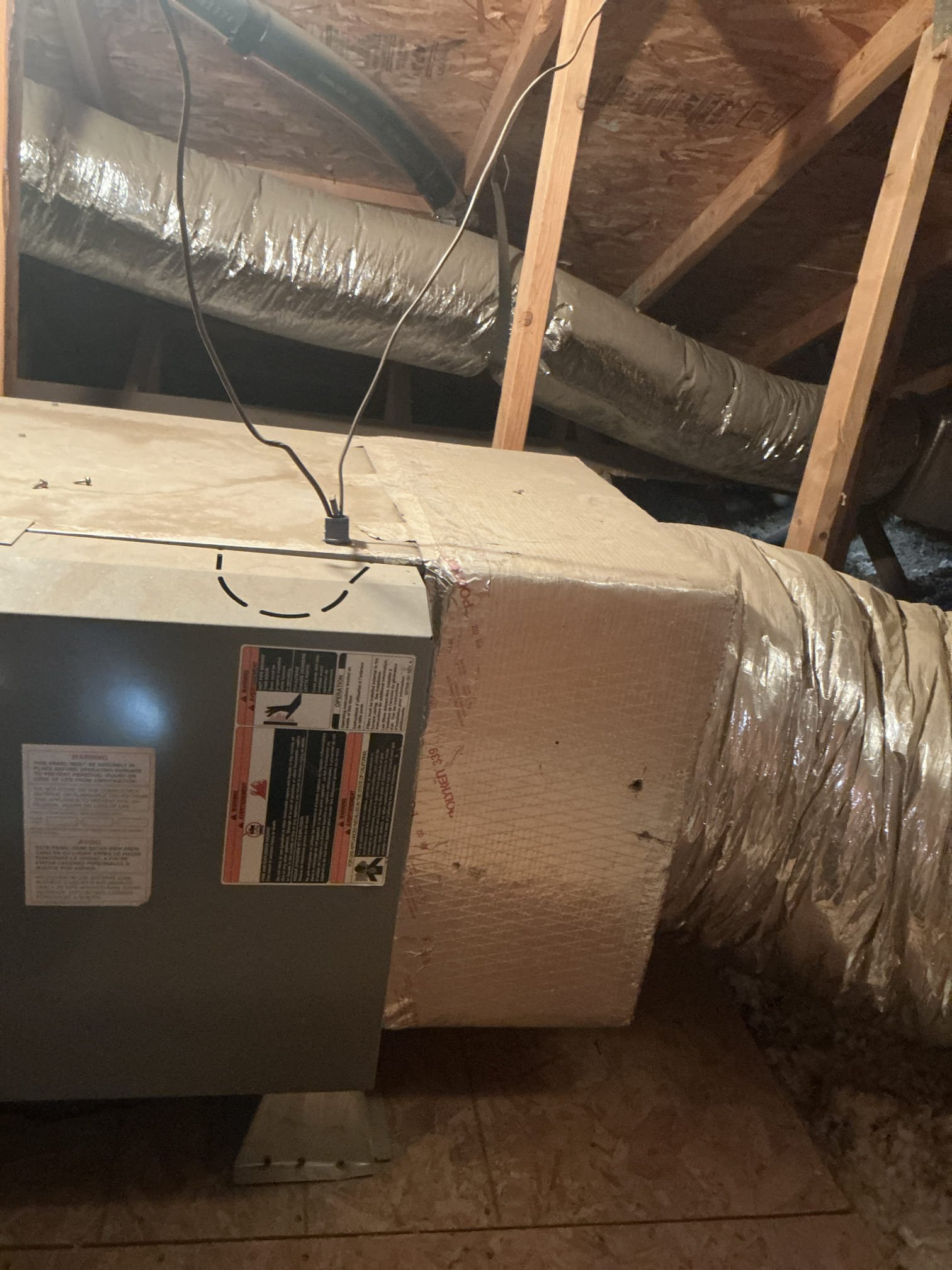 Performed annual heating maintenance on a 2002 Carrier gas furnace. Replaced 18x30 filter located in hallway ceiling. FAU located in attic/access in master closet. Followed sequence of operations and checked inducer fan motor, blower motor amps and voltage, checked 10uF capacitor for blower motor, checked resistance across all safety and limit switches. Cleaned out burners furnace. Verified heating sequence of operations is working properly. Cleared condensation line and checked water safety switch. Nest thermostat checked out operational. System is working properly in heating at this time of service. 

Blower motor in very poor condition well past life expectancy. Recommend replacement of blower motor to prevent potential breakdowns. Attached estimate below also emailed 