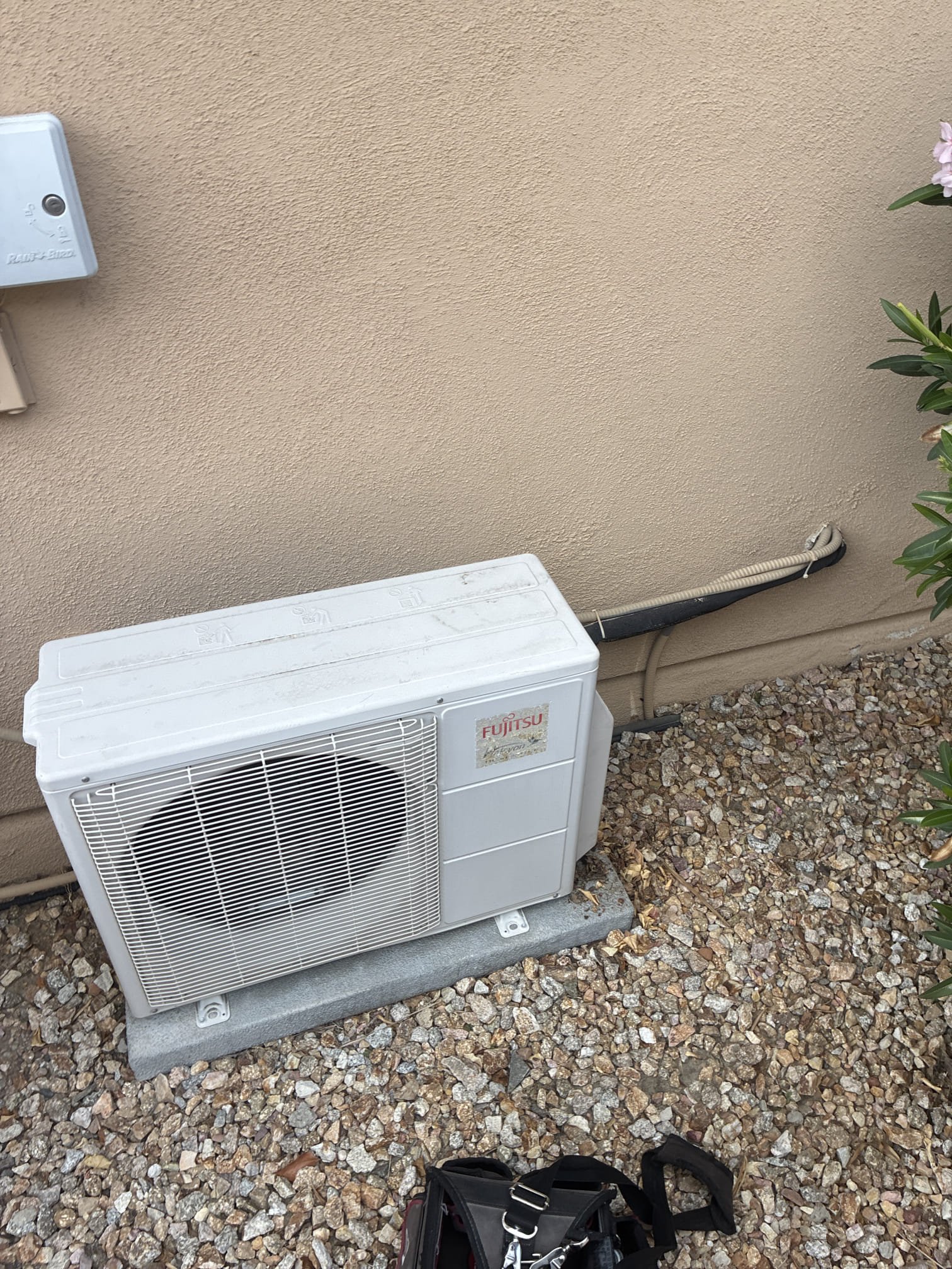 Upon arrival client stated they got back into town and mini split in the garage not working with error code light. Cycled power to system. Cycled system in cooling mode. Checked refrigerant levels and found system completely flat on refrigerant. System is around 12-13 years old. Advised client system has a refrigerant leak. Advised on leak search process. Sent over leak search and replacement options. Advised due to age that replacement is the better option. Advised when doing leak search if leak is not in a repairable spot will have to replace unit. 
