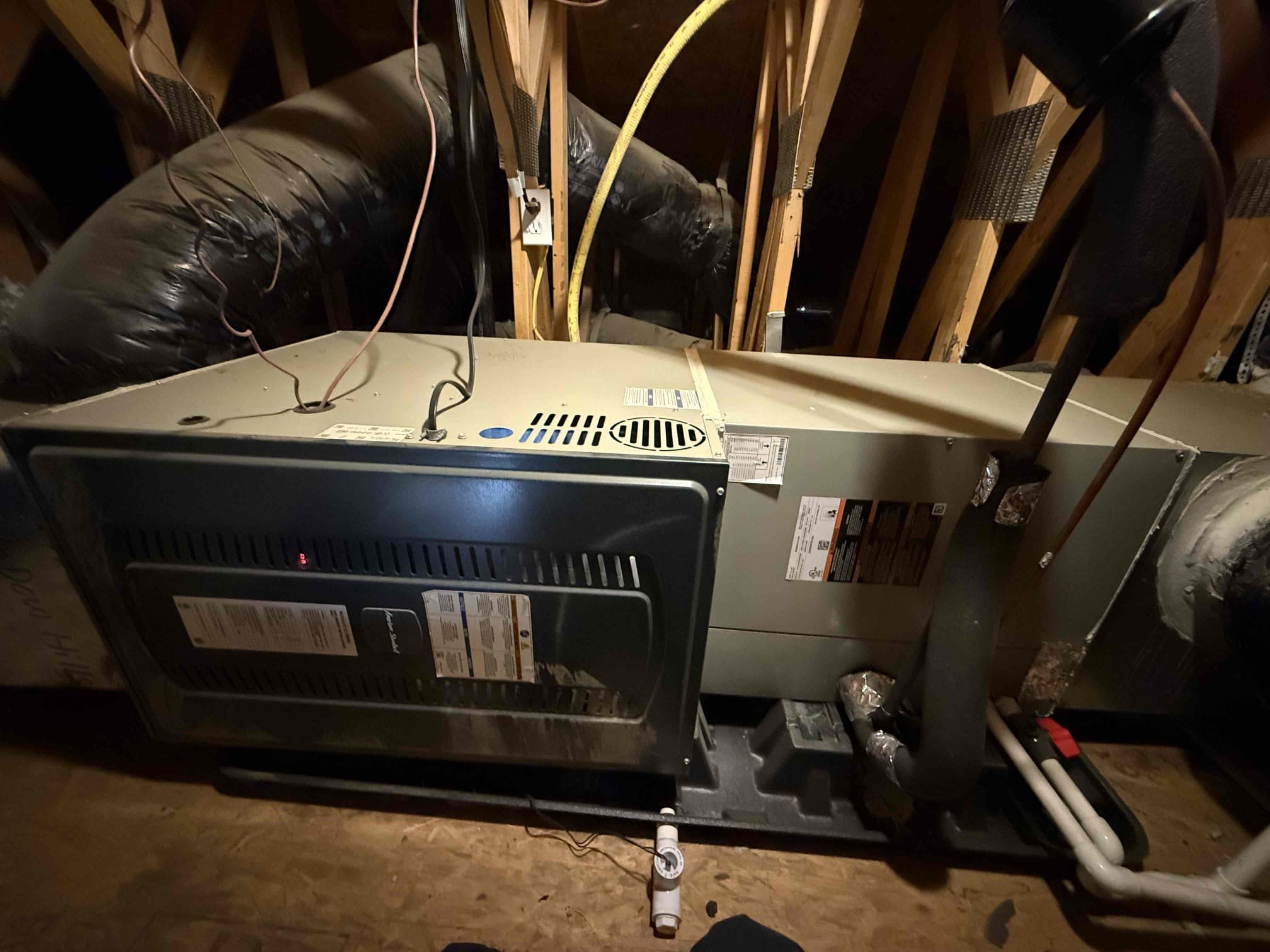Performed annual heating maintenance on an American Standard Platinum and Silver heat pumps. Replaced 20x30, 14x24, and 14x14 filters. Fau attic access is located in master closet. Cleared condensation line from jones valve. Followed sequence of operations and checked voltage, amperage, capacitor, temperature rise, refrigerant levels, found no error codes on CDA, and dusted off electrical compartments. Everything checked out operational. 1050 and Honeywell thermostat checked out okay. Both systems are working properly in heating at this time of service. Gave client Starbucks gift card. Prebooked cooling maintenance on site with client. 