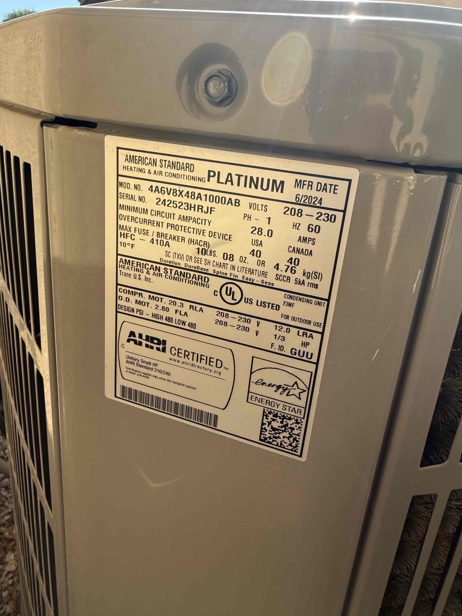 Performed annual heating maintenance on an American Standard Platinum and Silver heat pumps. Replaced 20x30, 14x24, and 14x14 filters. Fau attic access is located in master closet. Cleared condensation line from jones valve. Followed sequence of operations and checked voltage, amperage, capacitor, temperature rise, refrigerant levels, found no error codes on CDA, and dusted off electrical compartments. Everything checked out operational. 1050 and Honeywell thermostat checked out okay. Both systems are working properly in heating at this time of service. Gave client Starbucks gift card. Prebooked cooling maintenance on site with client. 