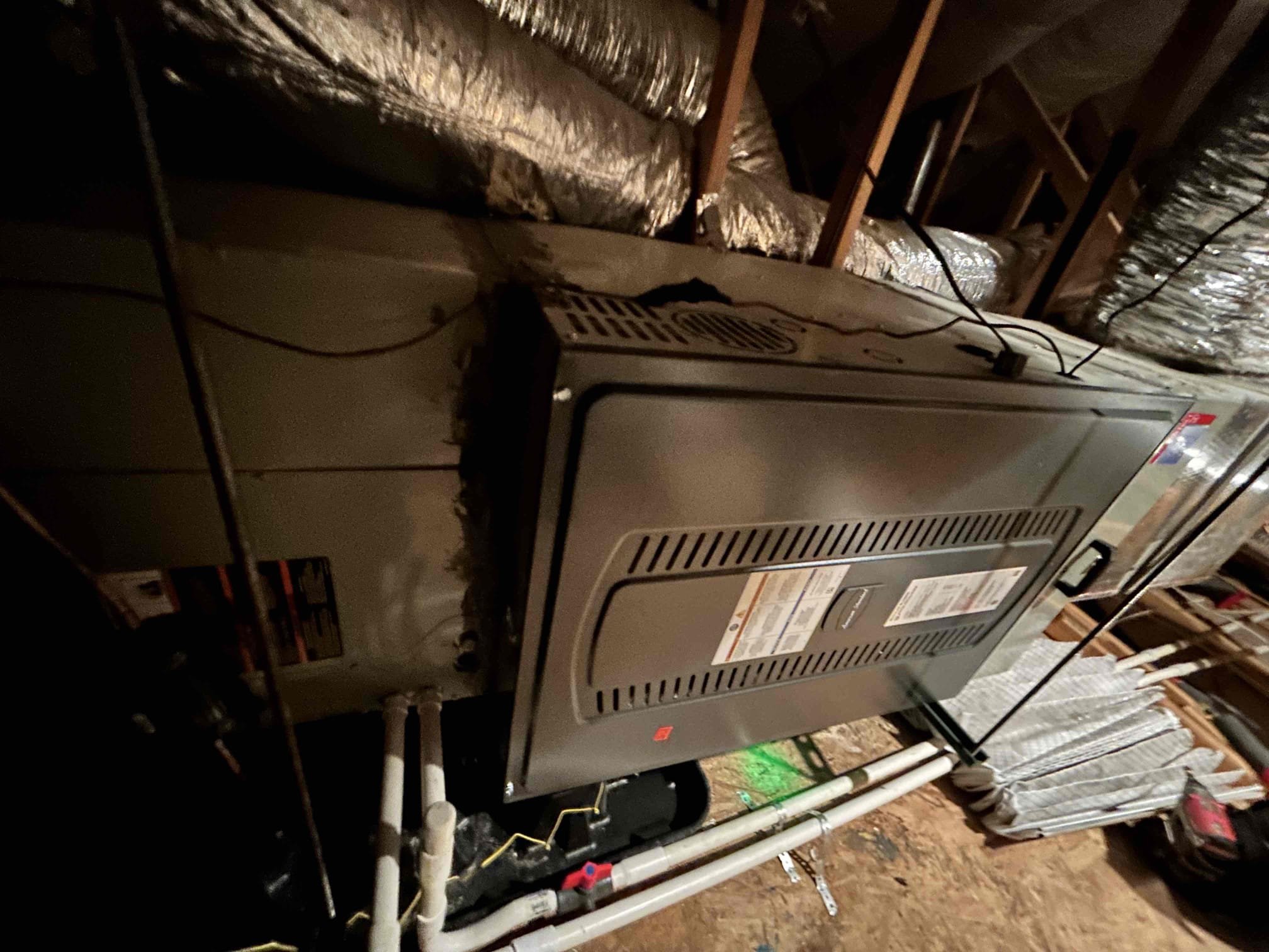 • Performed annual preventive maintenance on 2021 American standard heat pump split sysrem
• Replaced the Perfect Air filter.
• Located and inspected the system in the attic.
• Checked system indicators and verified no active alerts were present, based on the available indicator readings.
• Inspected accessible electrical components and verified proper connections.
• Checked the visible ductwork and surrounding areas for signs of collapse or damage.
• Cycled the cooling system and checked for alerts.
• Cleaned and inspected the filters as applicable.

System Status: System operating properly at the time of service.
Customer Notes: Customer is eligible for service-plan renewal but advised that they plan to sell the property. Customer declined renewal and requested only the one time maintenance service at this time.