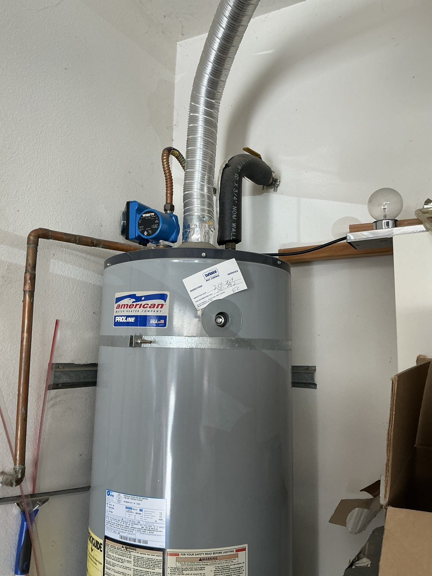 Hot water heater estimate 