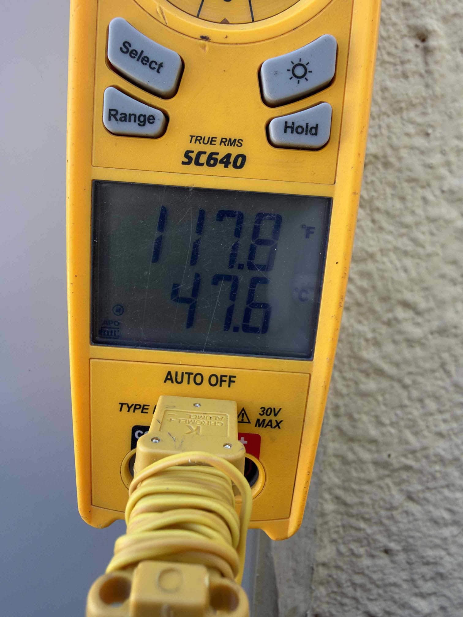 Maintenance on a Bosch 5 ton heat pump package unit. 20 x 30 filter and hallway and 14 x 14 in master bedroom. Condensation line cleared filters changed. Honeywell thermostat working properly check system sequence of operation verified all electrical and safety. Checked compressor amps, checked fan motor amps, checked fuses and disconnect box, checked inrush, checked two stage, checked temperature rise. System has surge protector. Verified system is heating. System is working per manufacture spec.