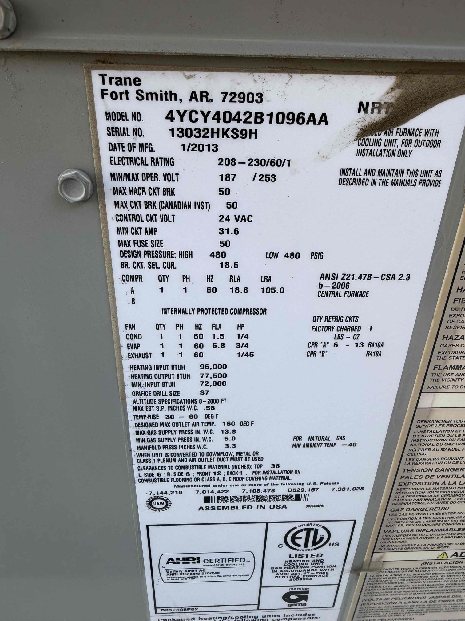 Performed annual heating maintenance on 2) American Standard package units. Replaced standard lakes filters and a 14x10 filter. Cleaned out burners furnace. Verified heating sequence of operation is working properly according to manufacturer specifications. Checked and detected zero carbon monoxide. Checked temperature rise. Checked capacitors and hard start kit. Honeywell 6000 thermostats checked out operational. Both systems are working properly in heating at this time of service. Gave client Starbucks gift card, client opted to wait to schedule cooling maintenance. 