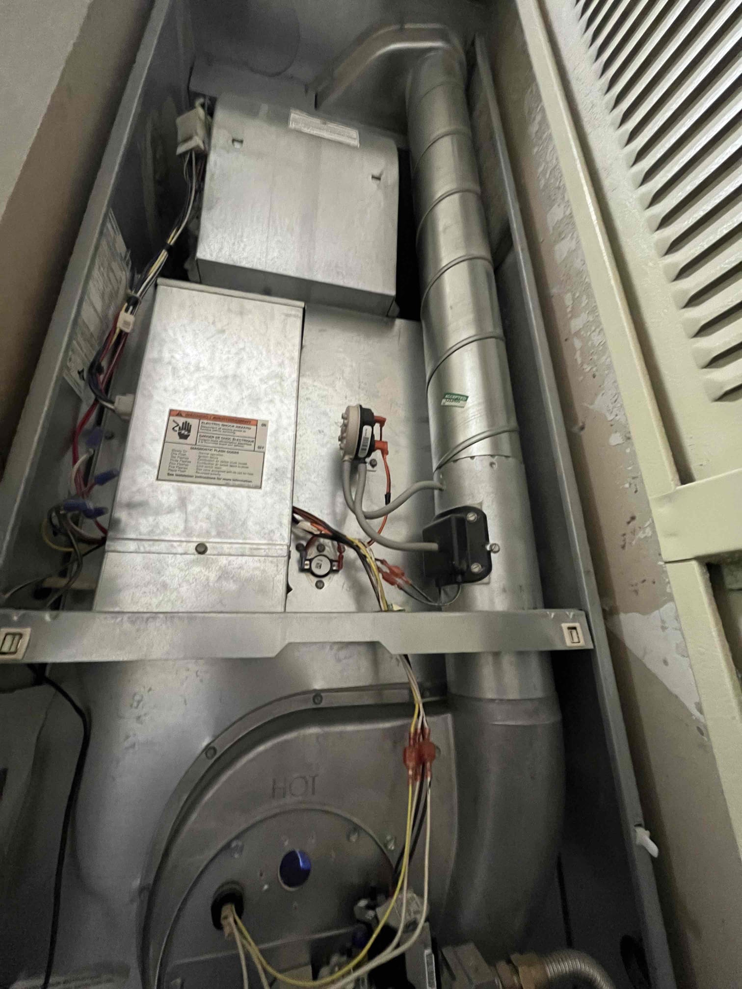 🔥💨
Single system maintenance
2021 American standard split system
Condenser located on ground
Coleman furnace in laundry, mechanical room

Semi annual HVAC fall service
Replaced two 16x20 filters located within the furnace
Cycled equipment followed heating sequence of operation
Checked inducer fan motor, blower motor, heating safety sensors, gas pressures, amps and voltage. 
Condensation line drains straight down
Thermostat checked out OK
Check for carbon monoxide throughout the house/nothing detected

Courtesy condenser check
Checked capacitor, fan motor, compressor, amps and voltage

As a courtesy removed leaves and condenser bottom
And rinse condenser coil

✅
Equipment checked out operational and within specification

🎃☕️
Gave client Starbucks gift card for October maintenance

📆
Client will call the office to schedule summer visit