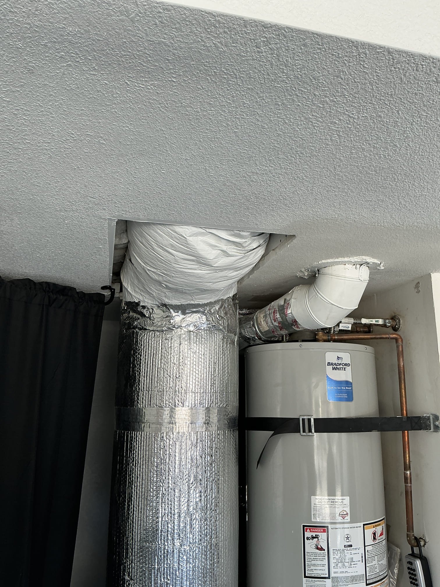 Advised to lower ceiling around return since no room to make metal.