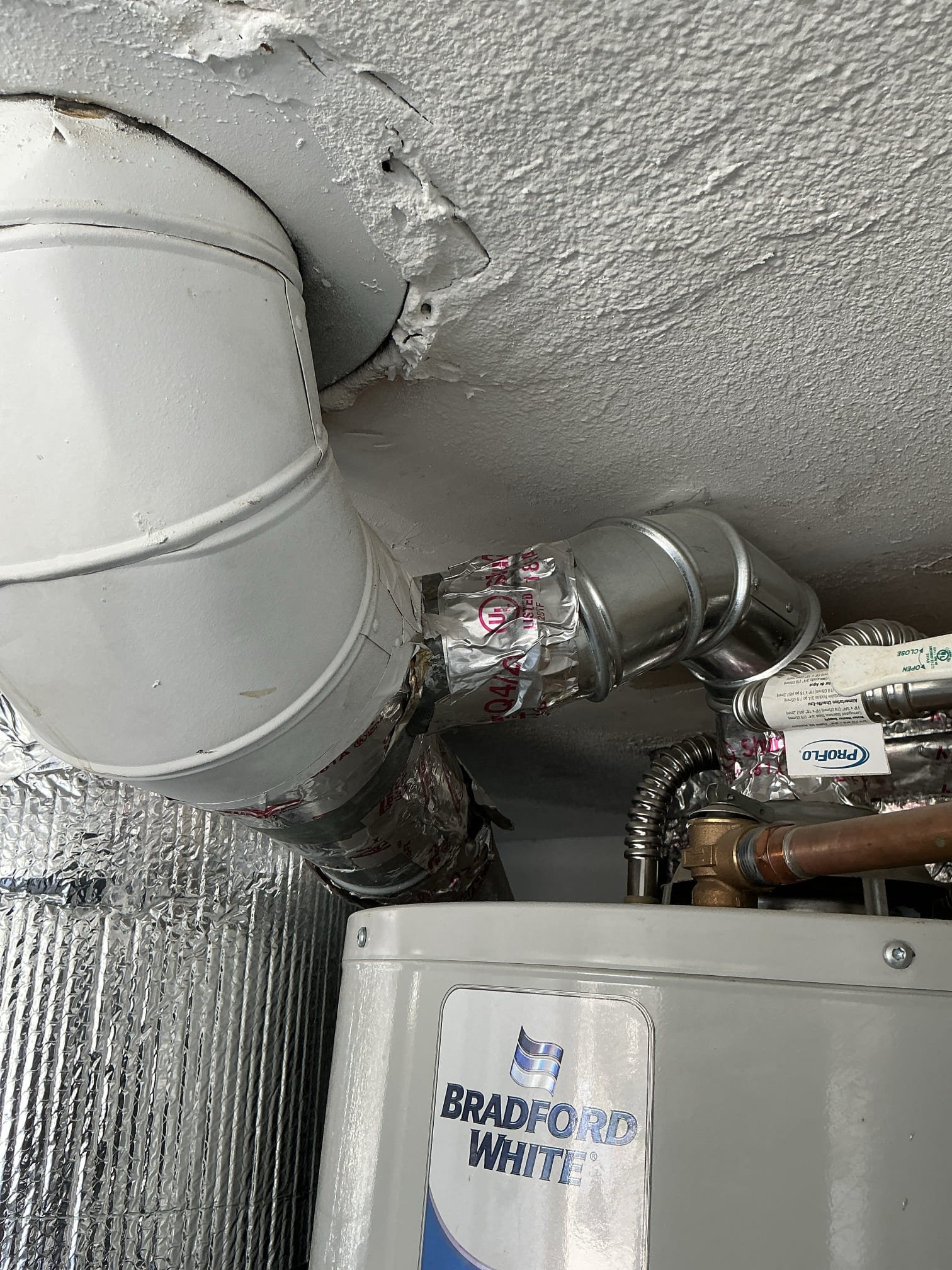 Advised to lower ceiling around return since no room to make metal.