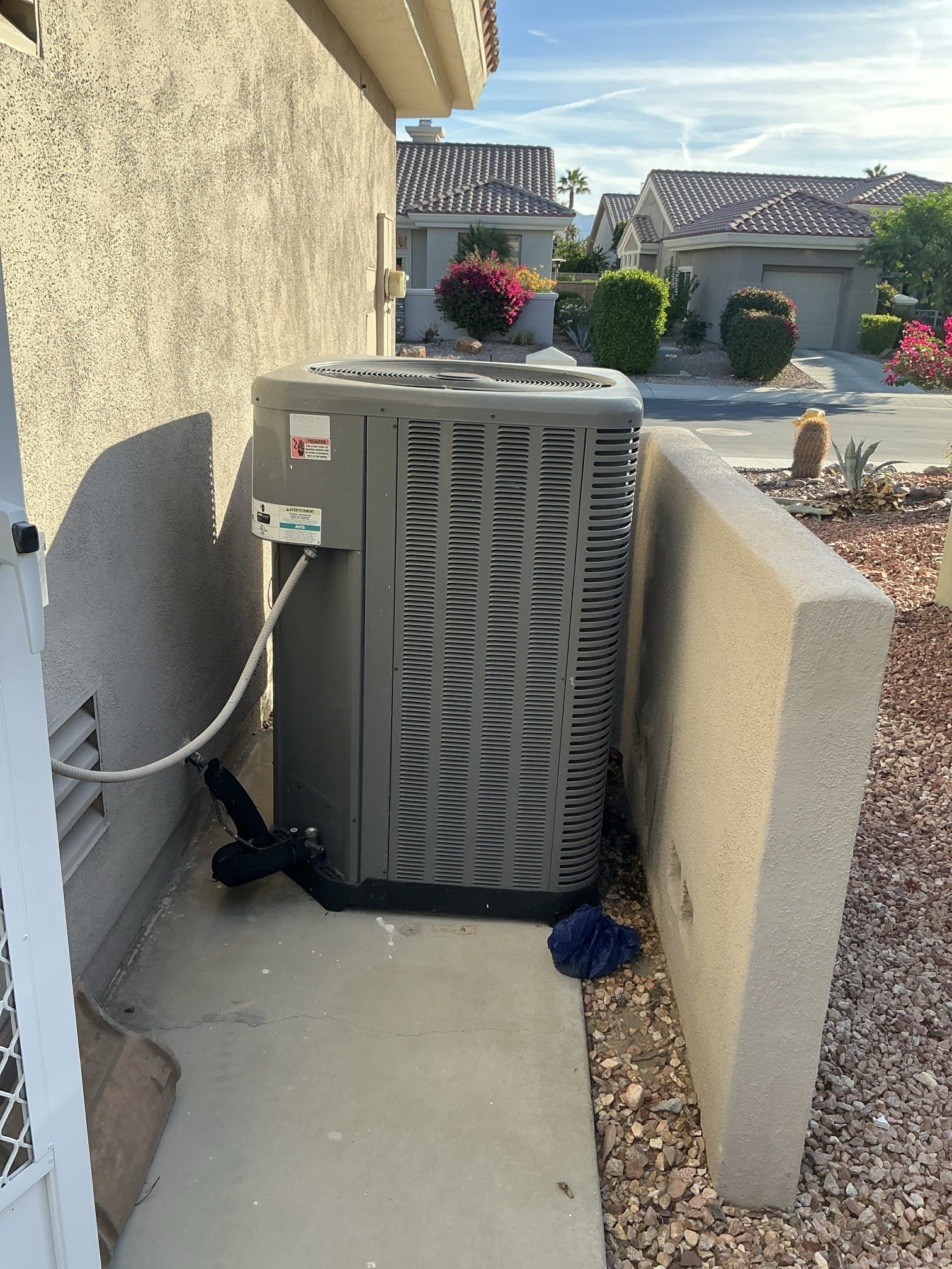  Maintenance service and safety check on 2016 rheem equipment. Cooling non operational on arrival. Performed diagnostic and found fan motor non operational and will require replacement of motor for cooling to operate. 
Verified heating sequence of operation is working properly. Replaced filter inside garage furnace. Cleared drain line. 

Will order motor and schedule to return to install motor. 