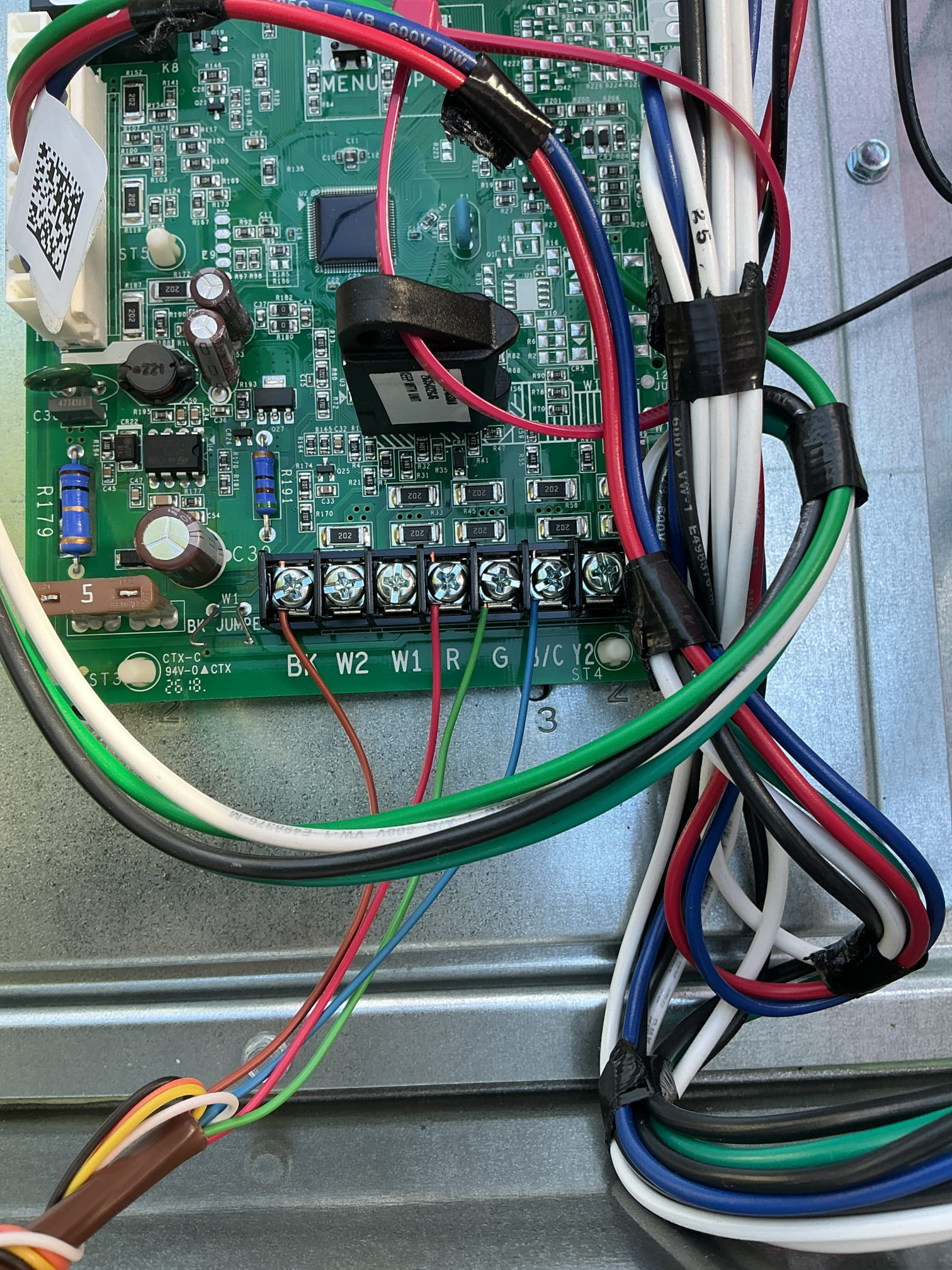Install 3-ton American Standard Platinum 18 POV horizontal split heat pump.