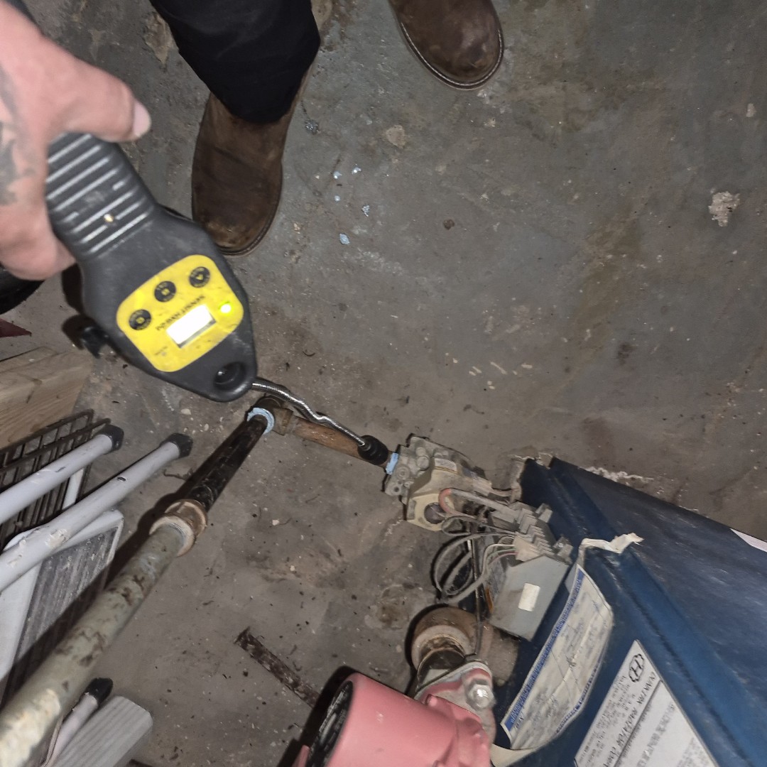 Two gas leaks were repaired