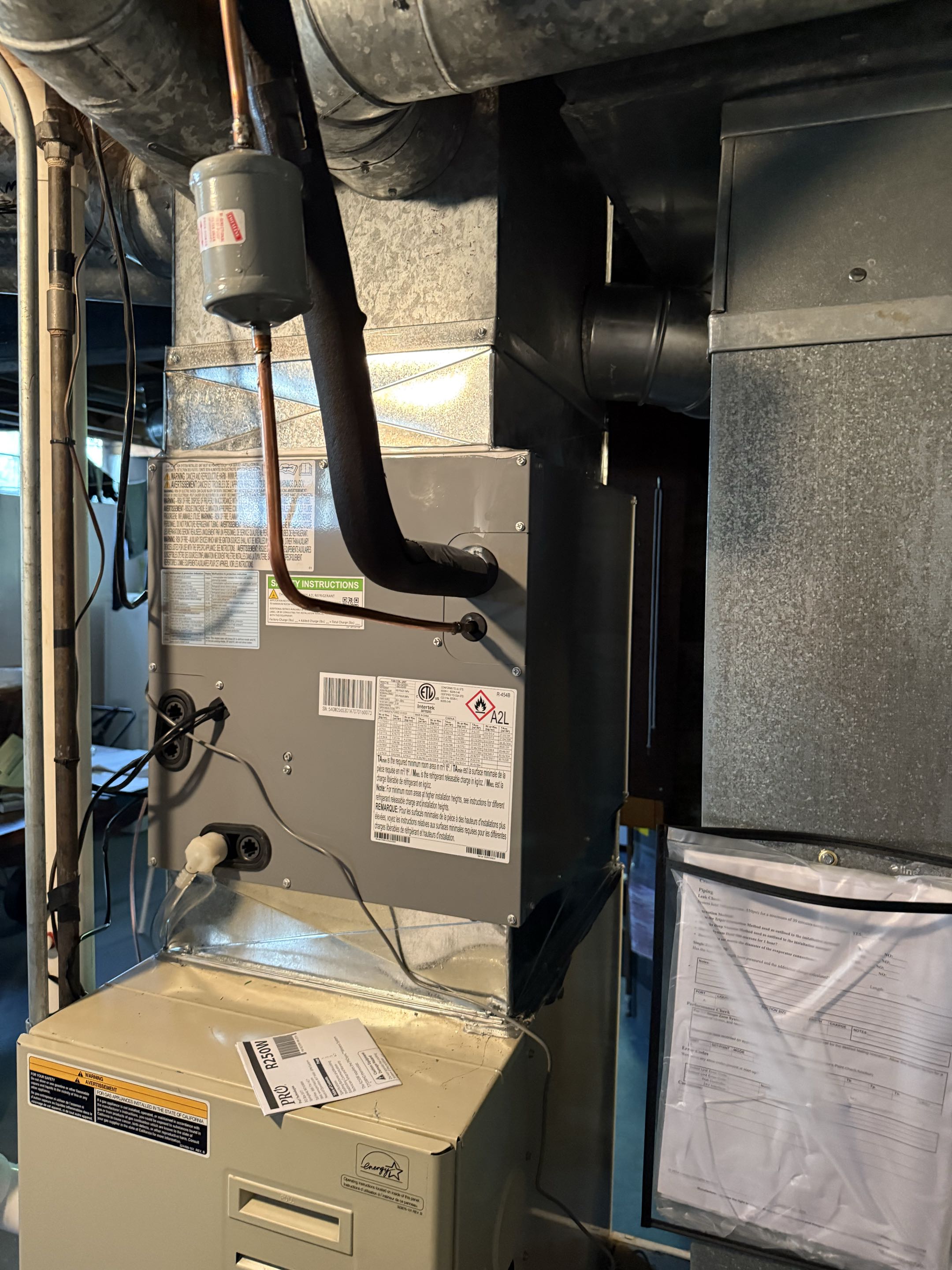 Bryant heat pump install 